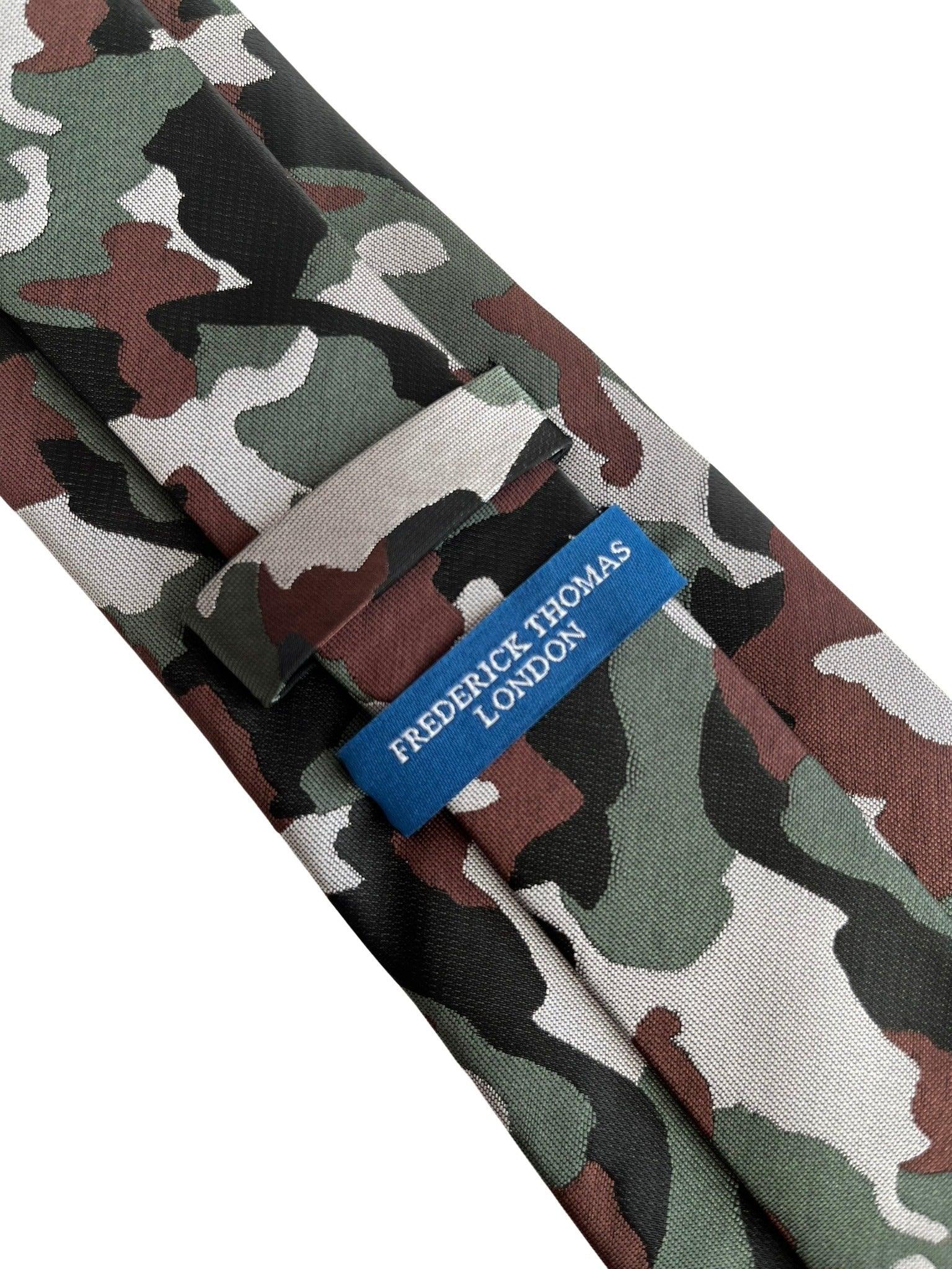 army camouflage forest green brown tie - Image 3