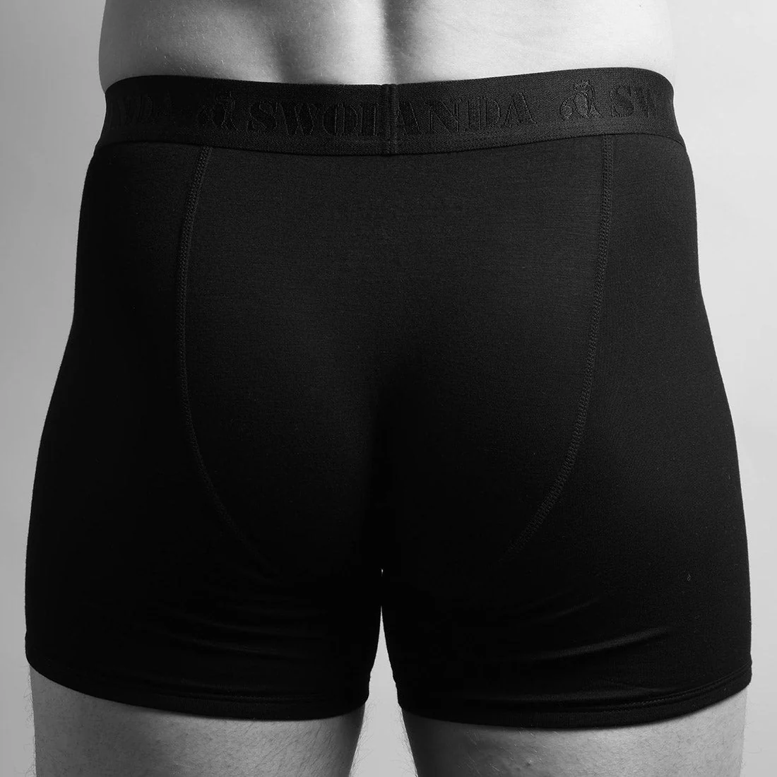 Bamboo Boxers - Black / Black Band - Image 3