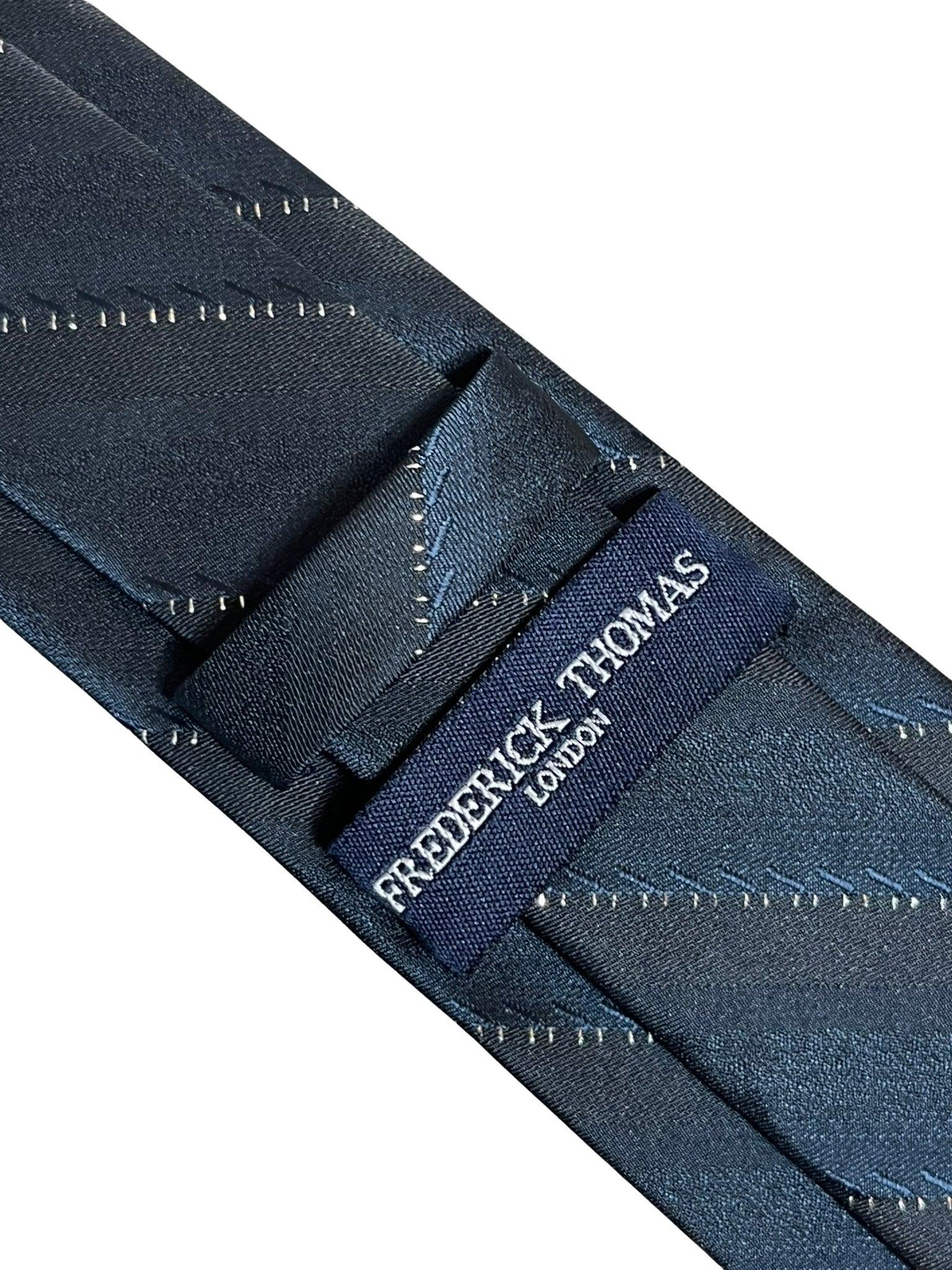 black tie with fine glitter stripe - Image 4