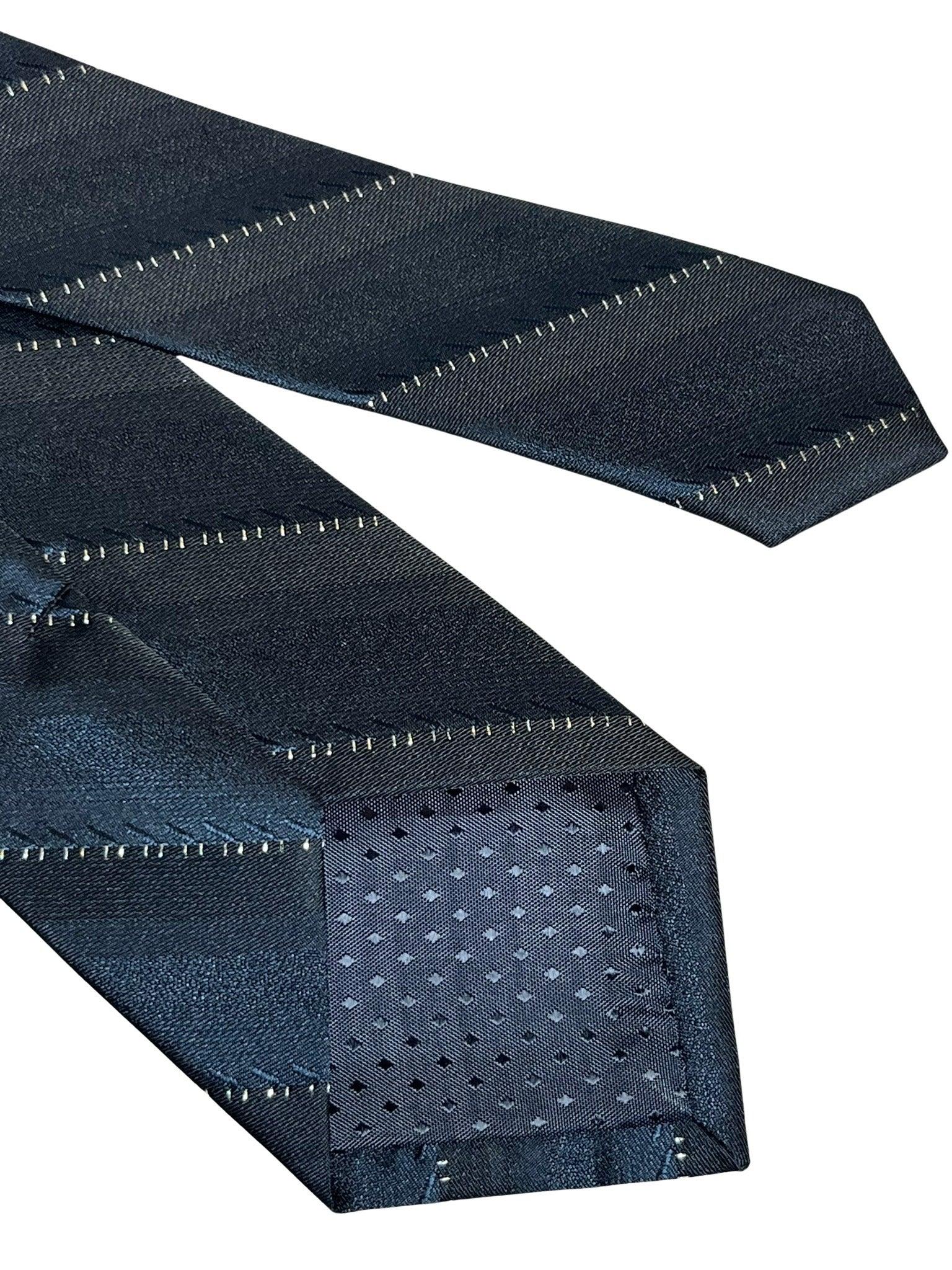 black tie with fine glitter stripe - Image 5