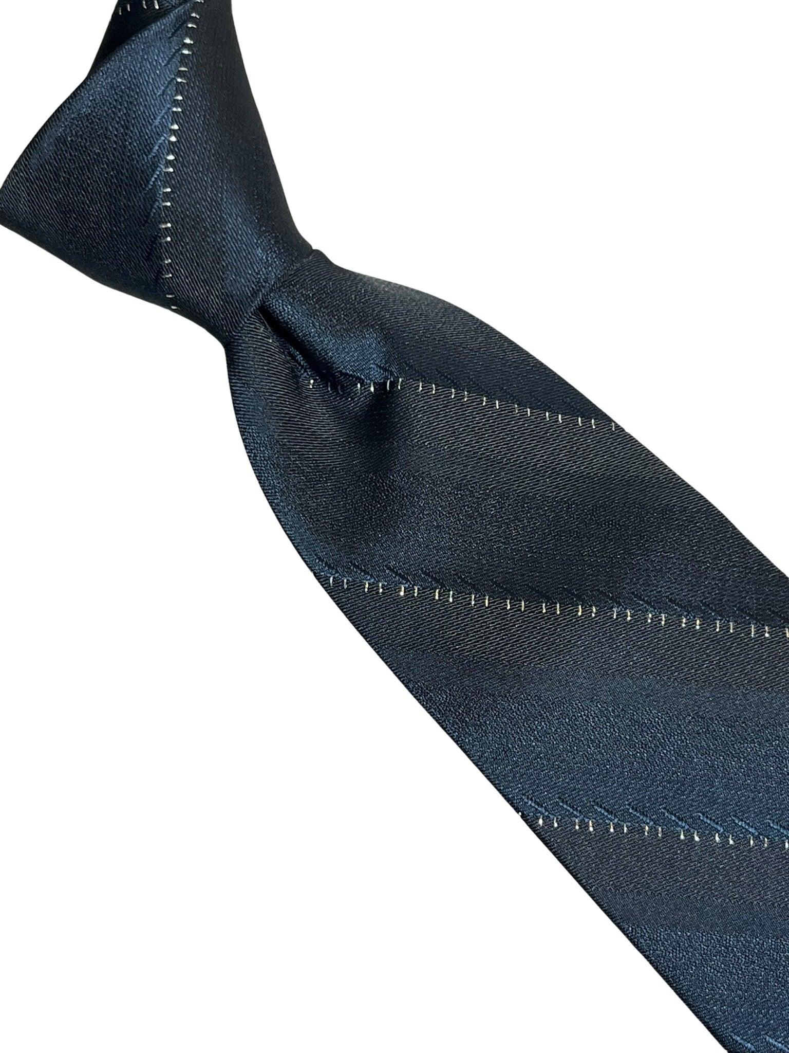 black tie with fine glitter stripe - Image 6