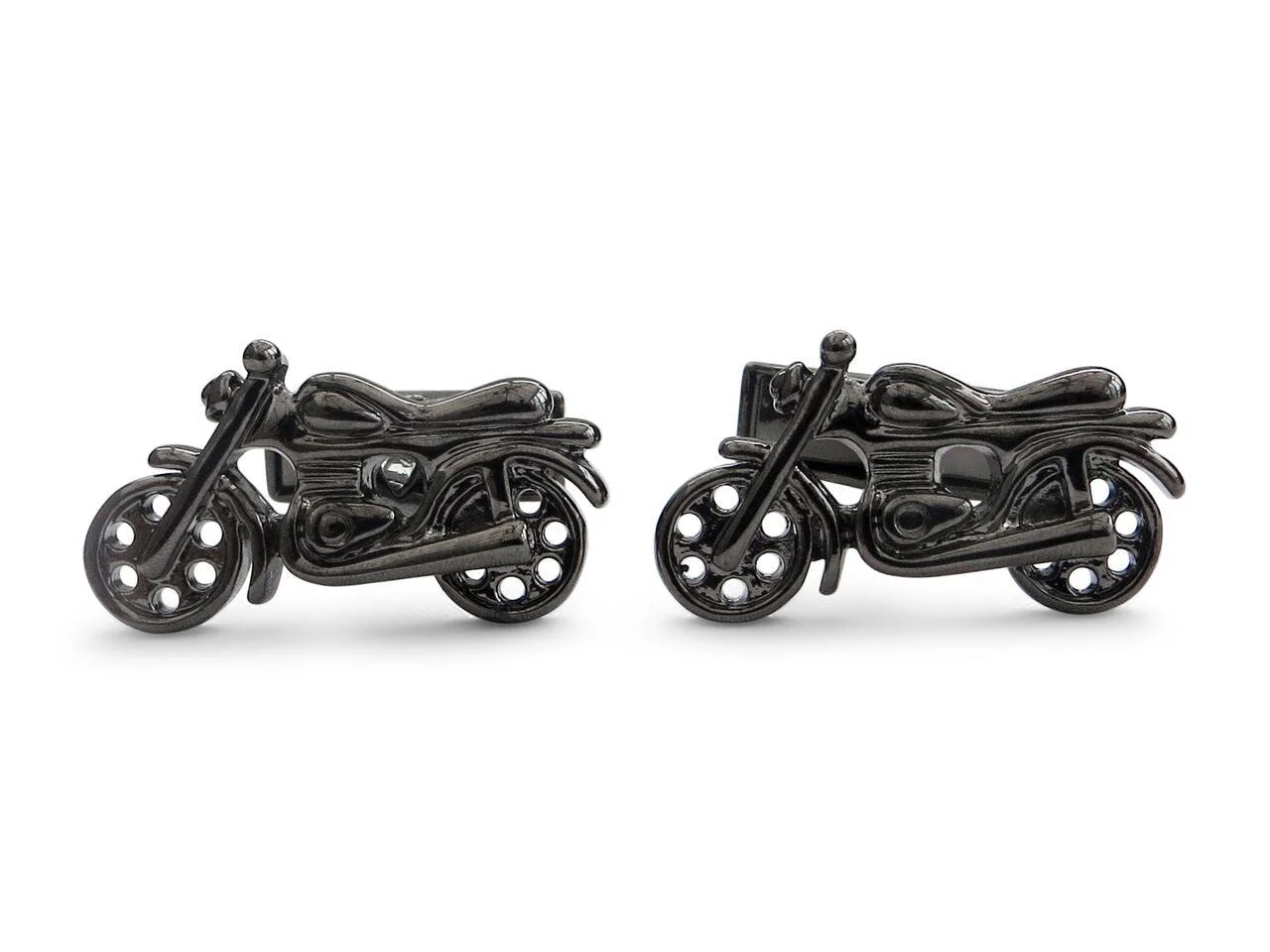 black motorbike cufflinks