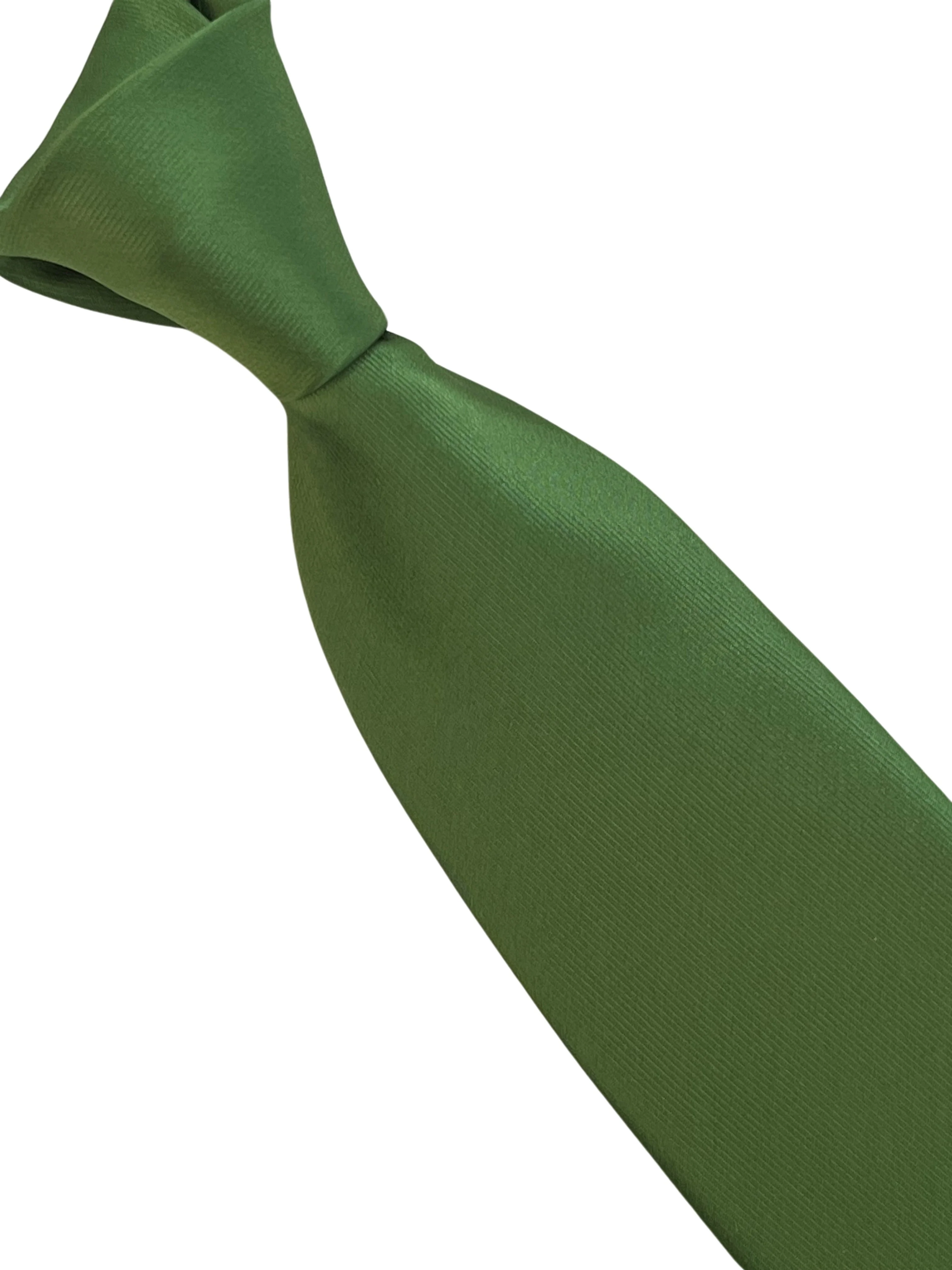 Bright, grass, leaf, lime green plain classic tie - Image 5