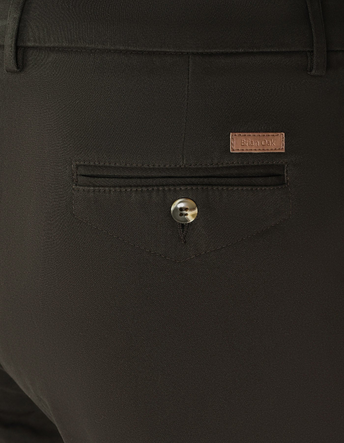 Chocolate Brown Moleskin Chino Trouser - Image 5