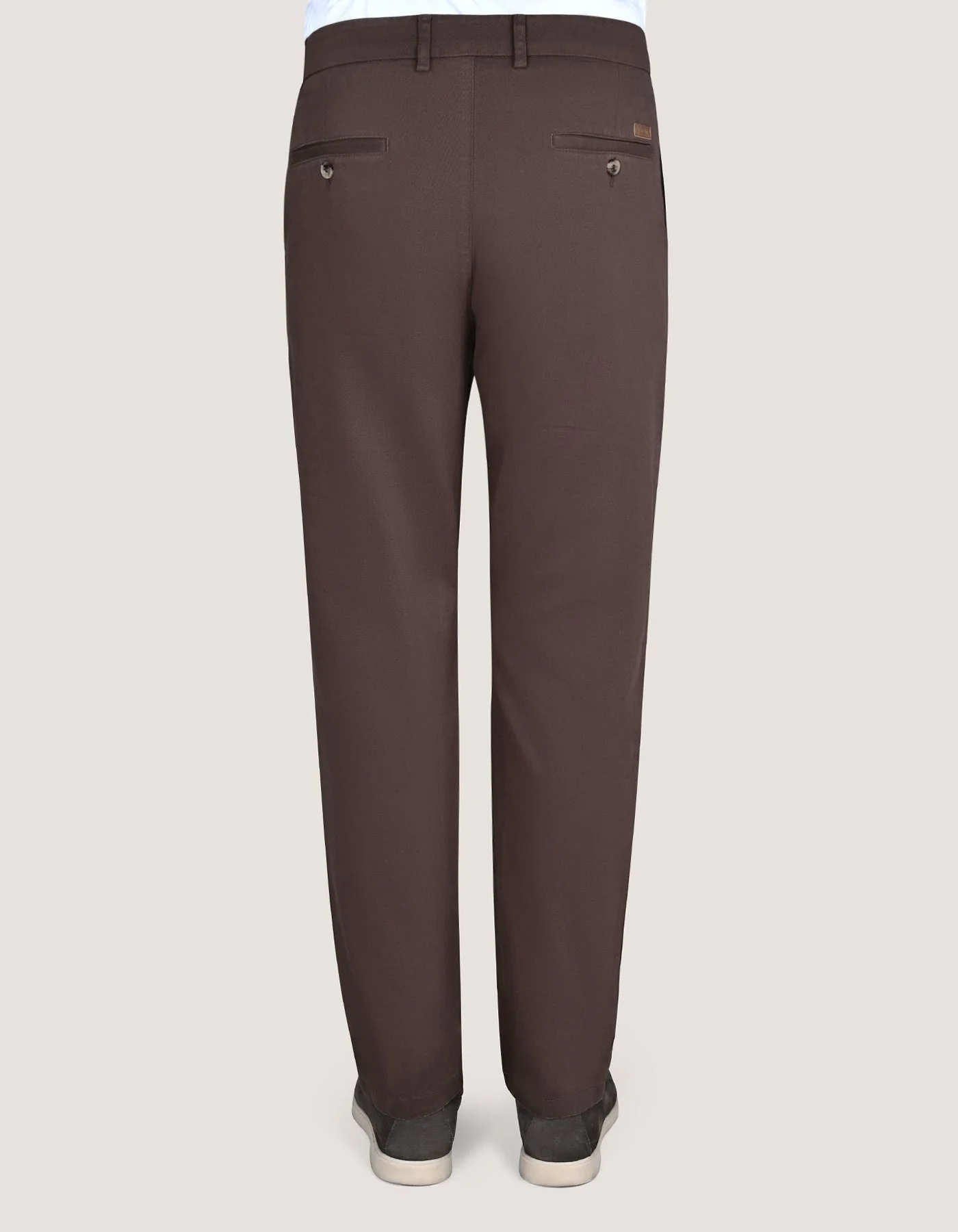 Chocolate Comfort Chino Trouser - Image 5