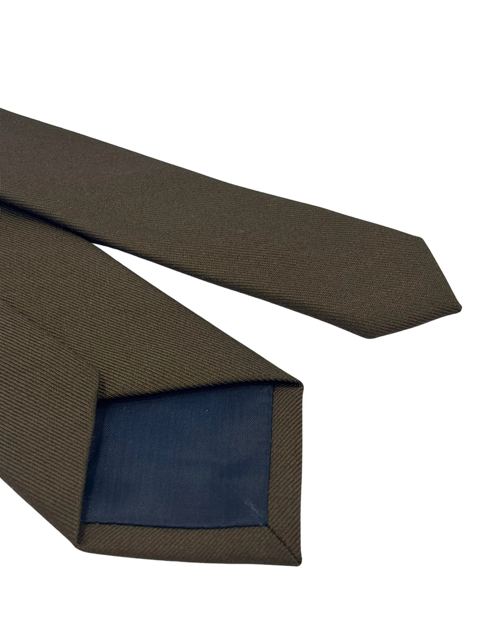 chocolate dark brown plain tie - Image 5