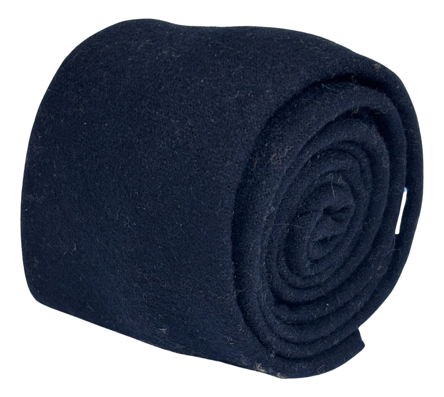 dark blue navy 100% wool tie in an 8cm width - Image 6