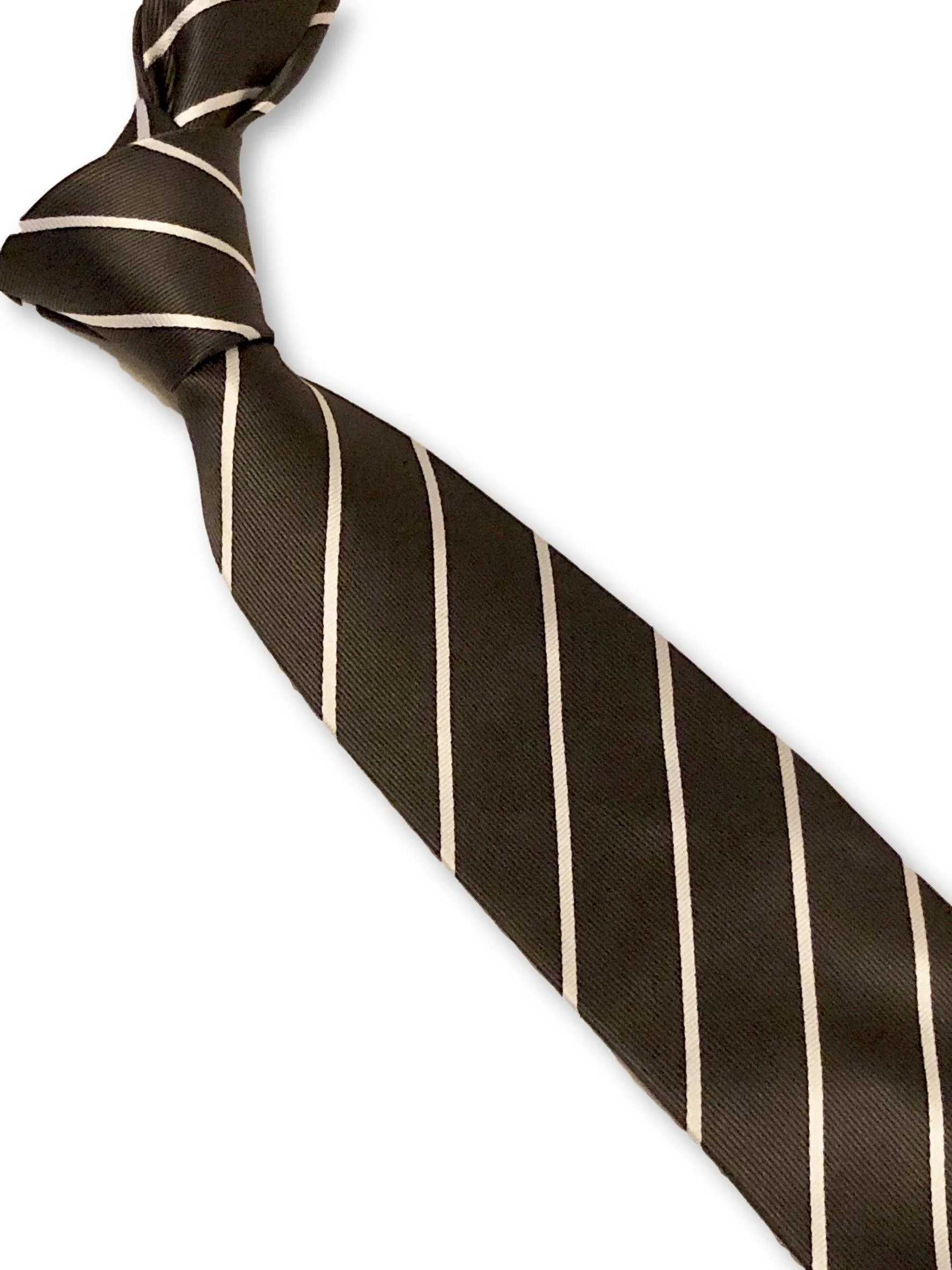 dark charcoal grey and white striped print design - Image 2