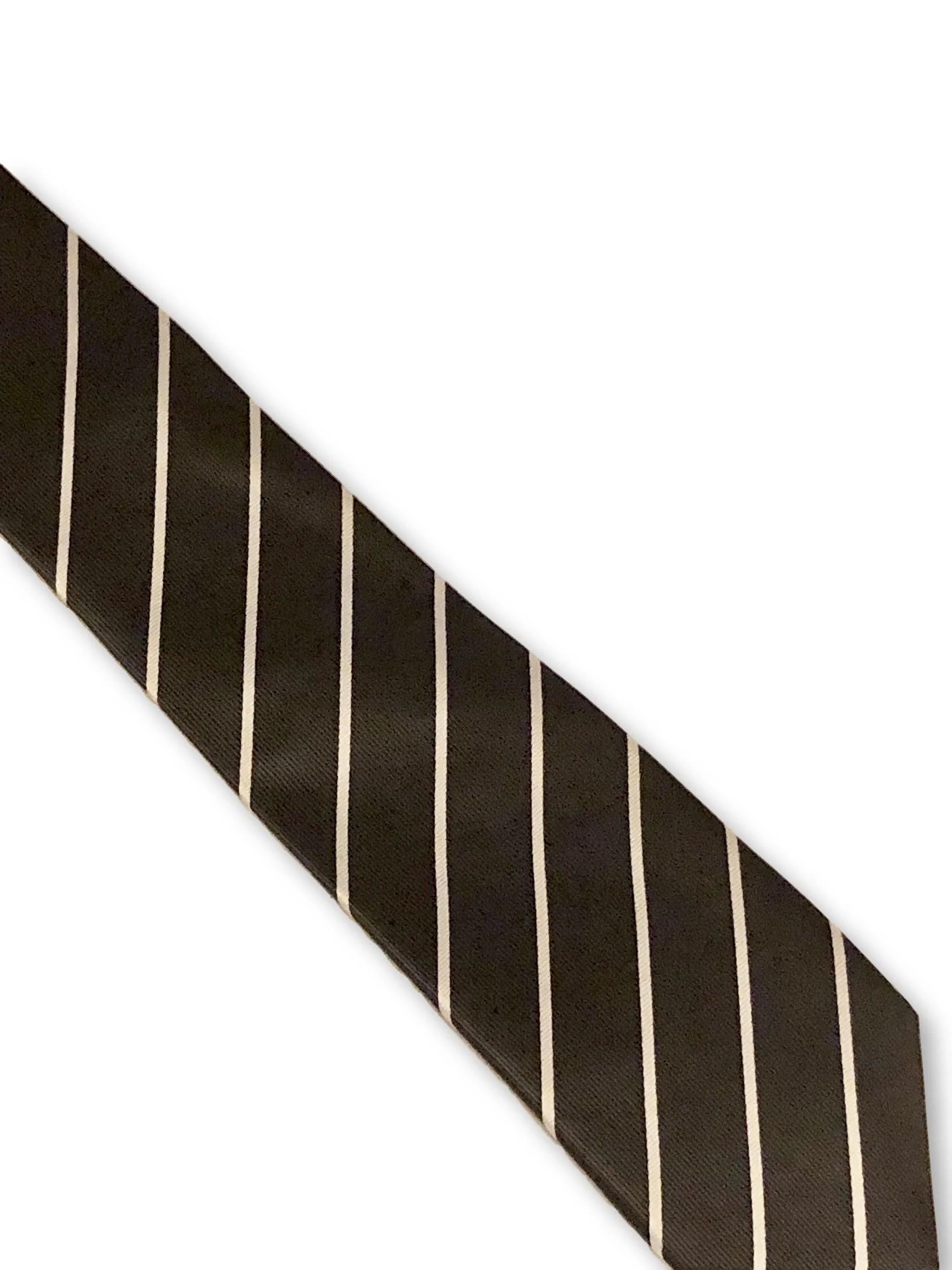 dark charcoal grey and white striped print design - Image 4