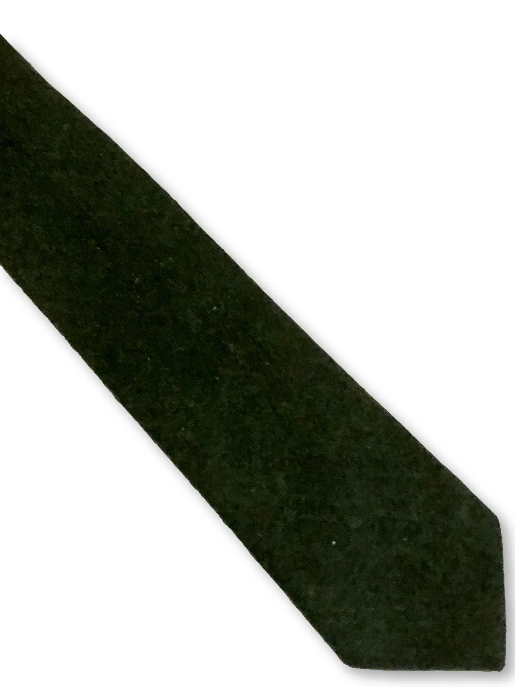 dark forest green slim wool tie - Image 2