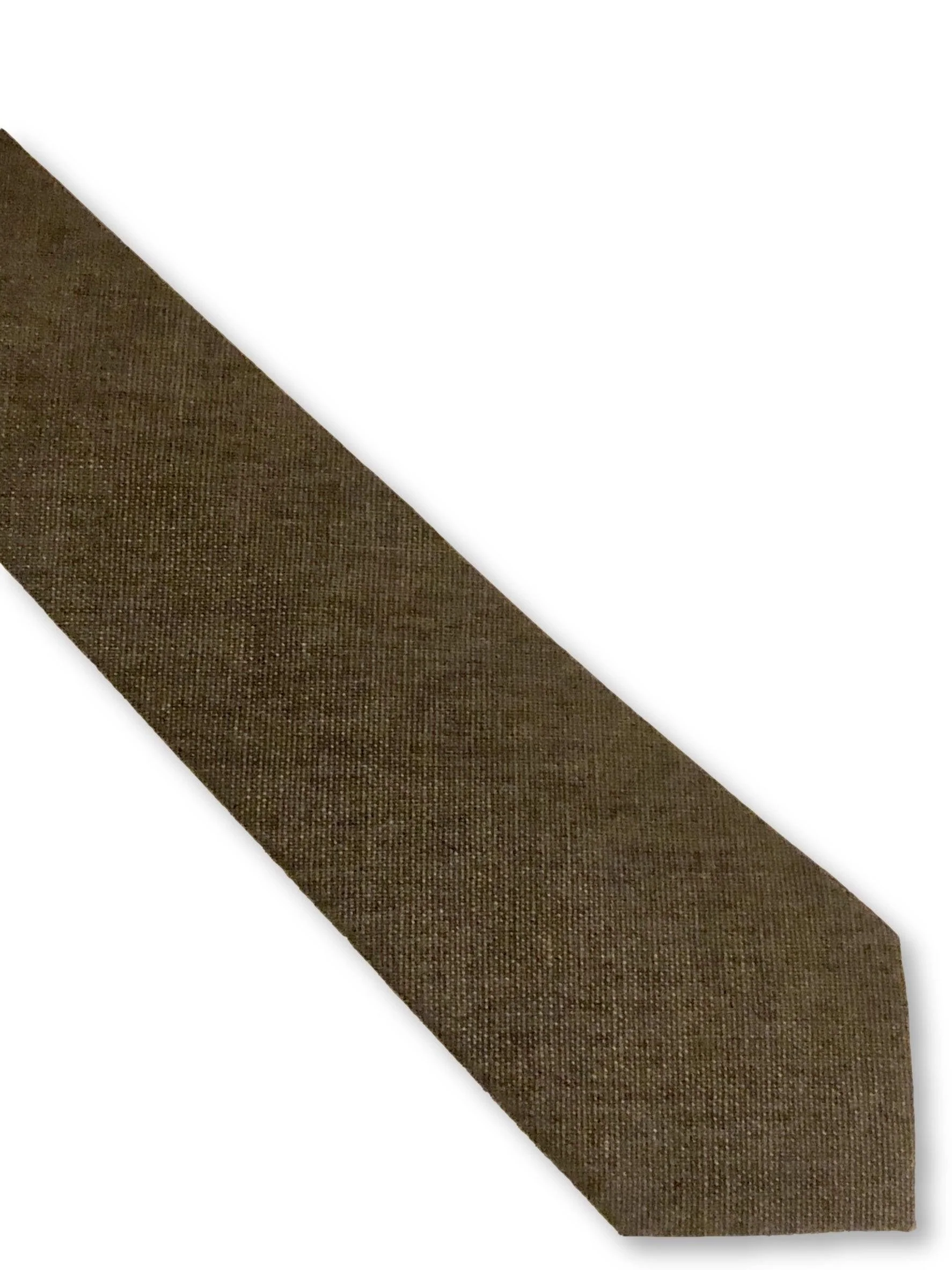 dark grey linen tie - Image 4