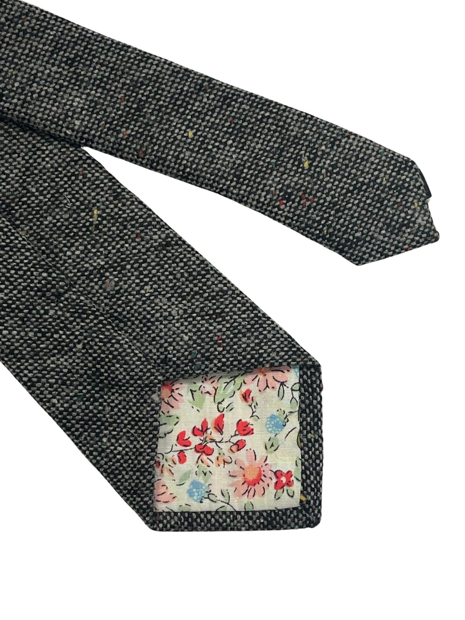 dark grey speckled tie - Image 4