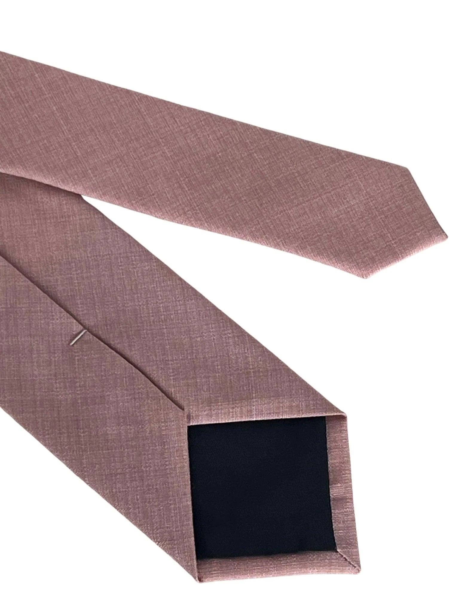dusky dusty pink brick bamboo tie - Image 4