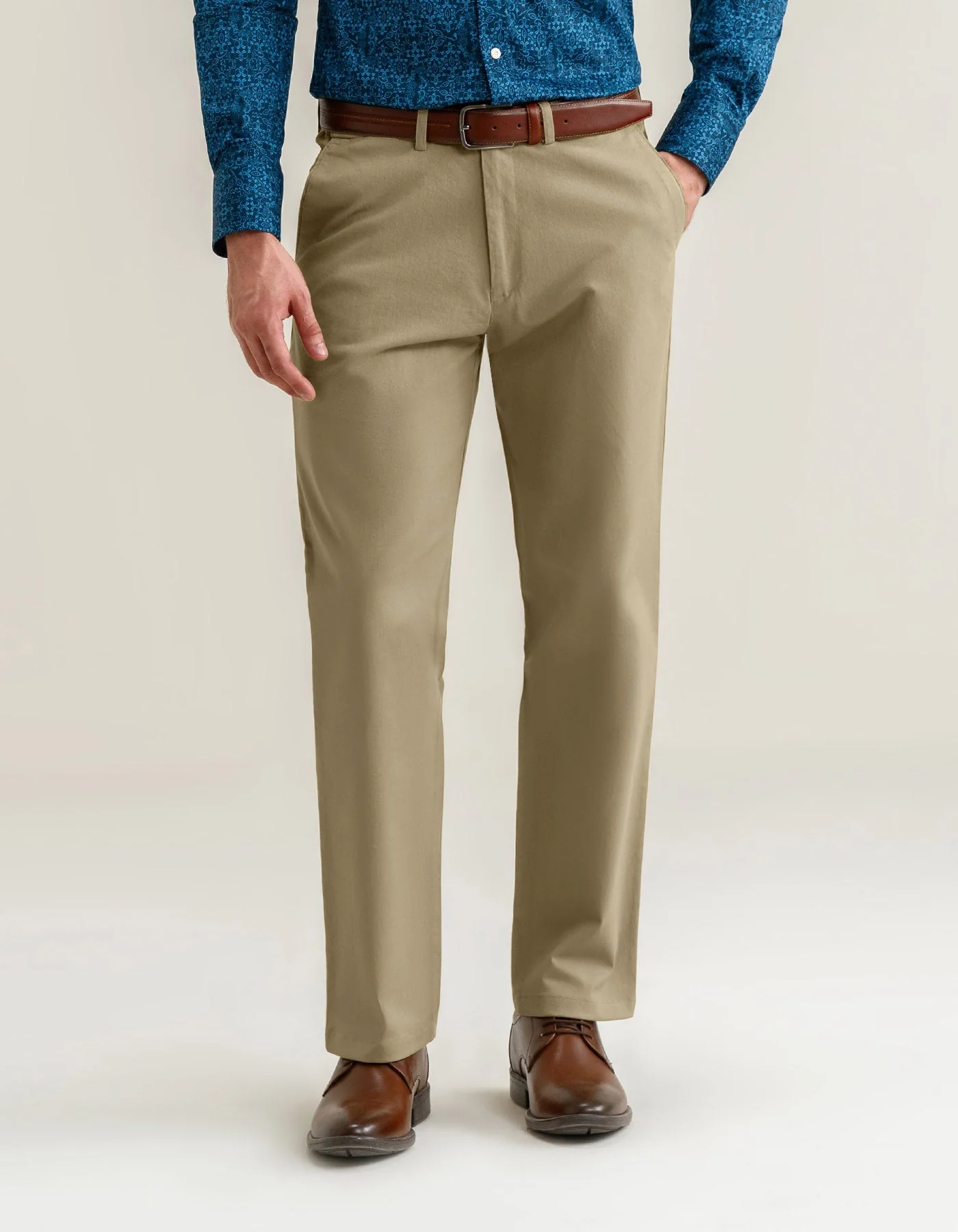 Easy Care Chinos – Khaki - Image 4