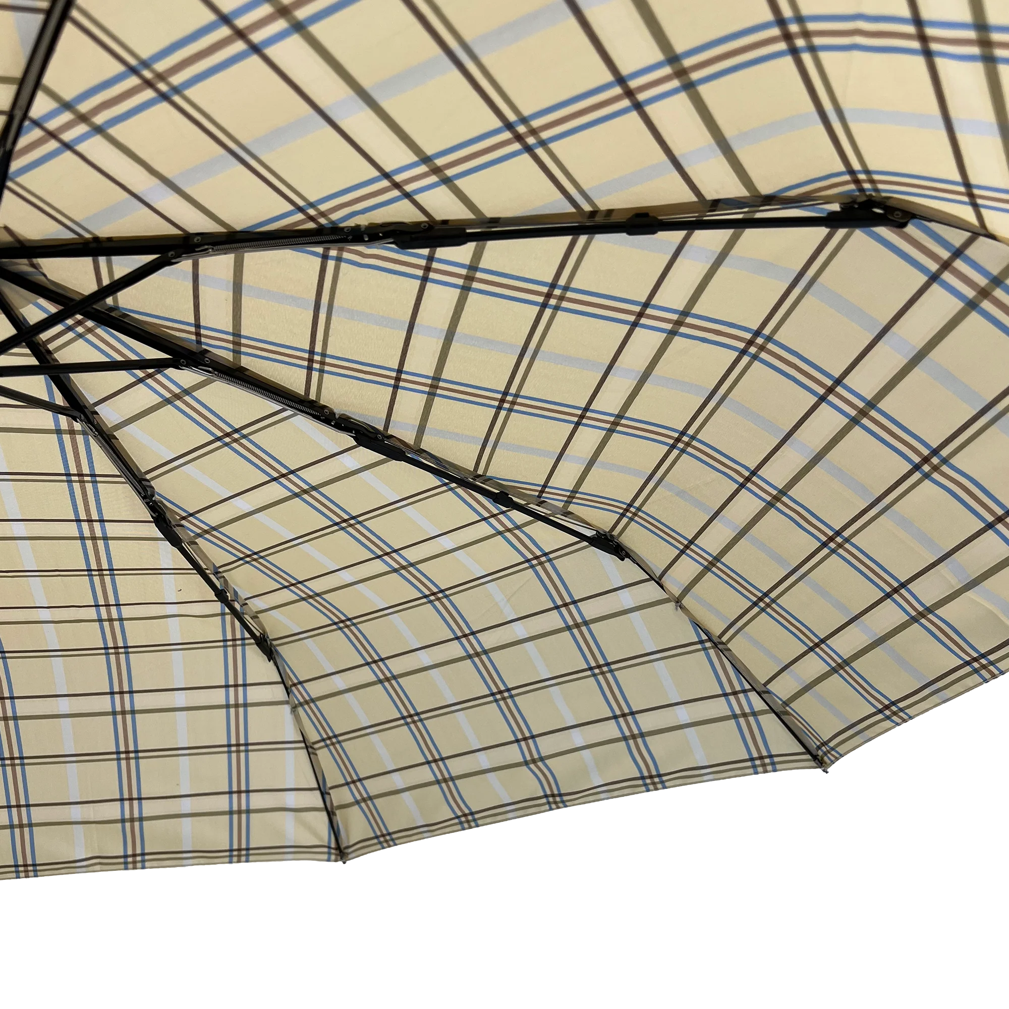 Everyday Tartan Folding Umbrella Cream - Image 3