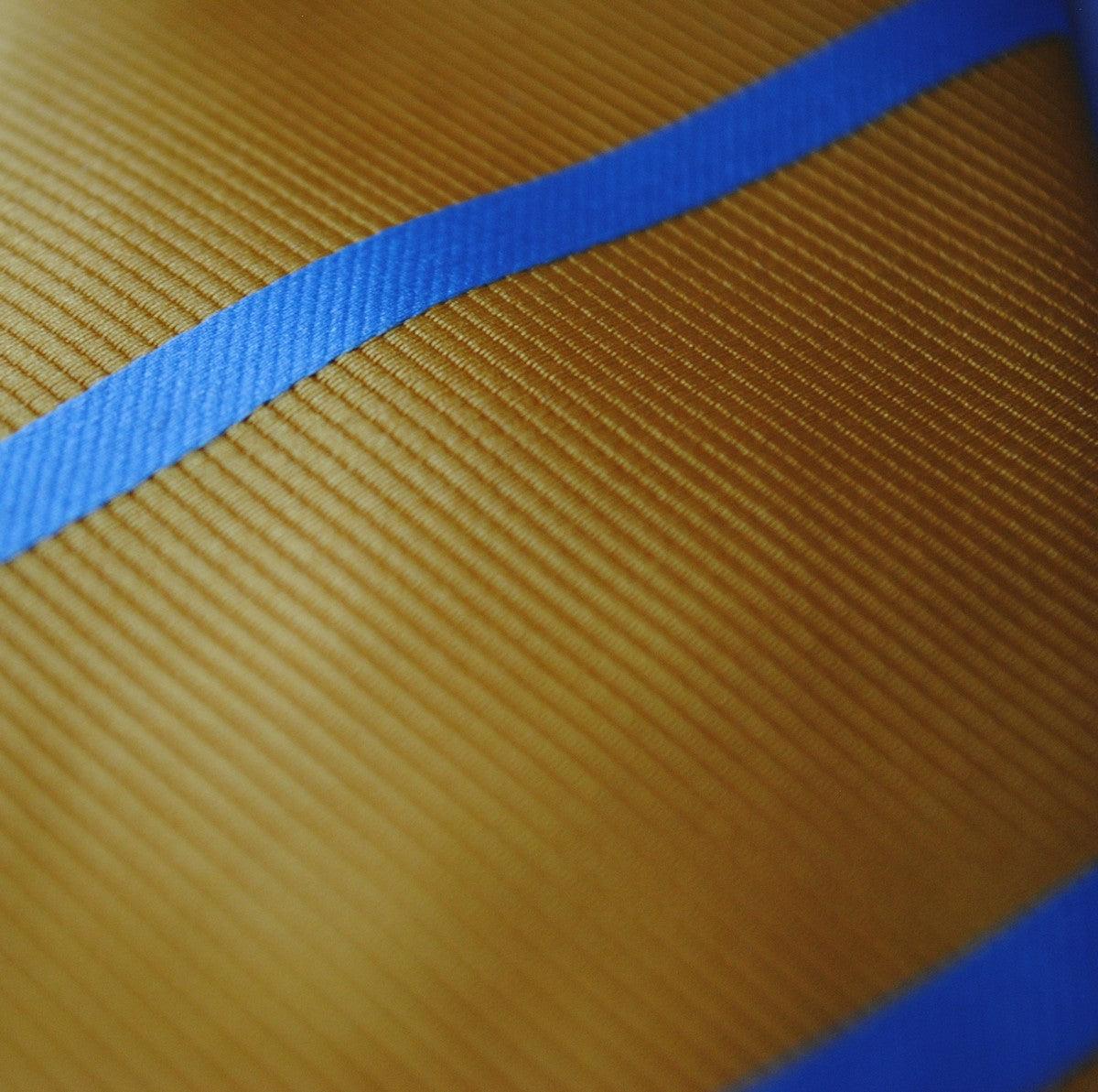 yellow tie with blue club stripe - Image 4