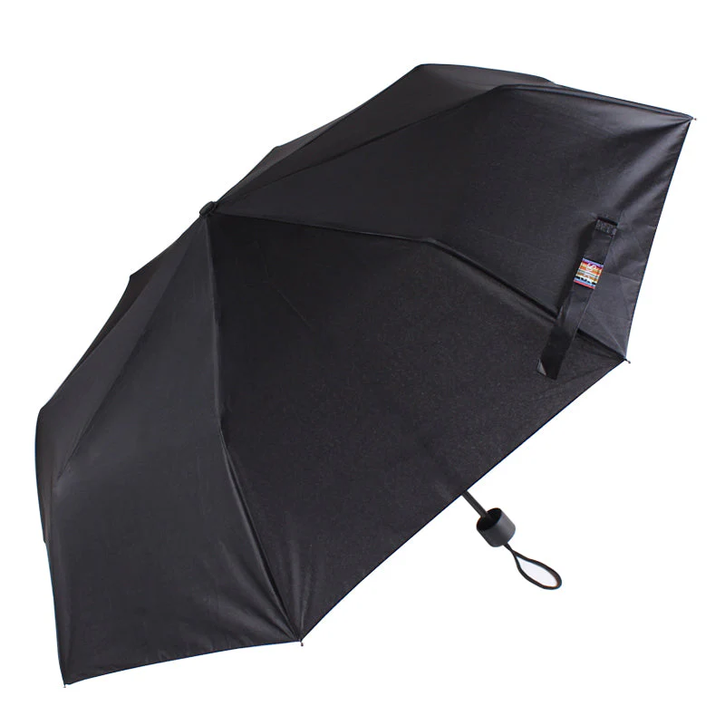 Gents Black Telescopic umbrella manual opening - Image 3