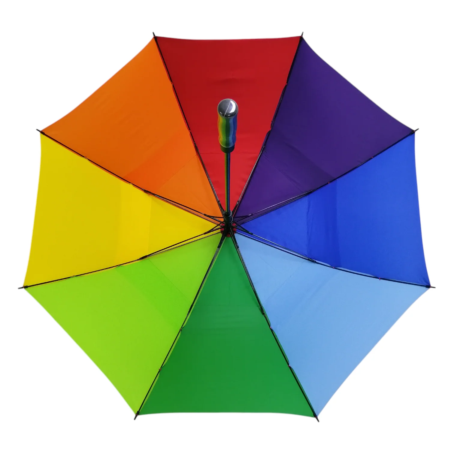Giant De-Luxe Auto Full Rainbow Golf Umbrella - Image 2