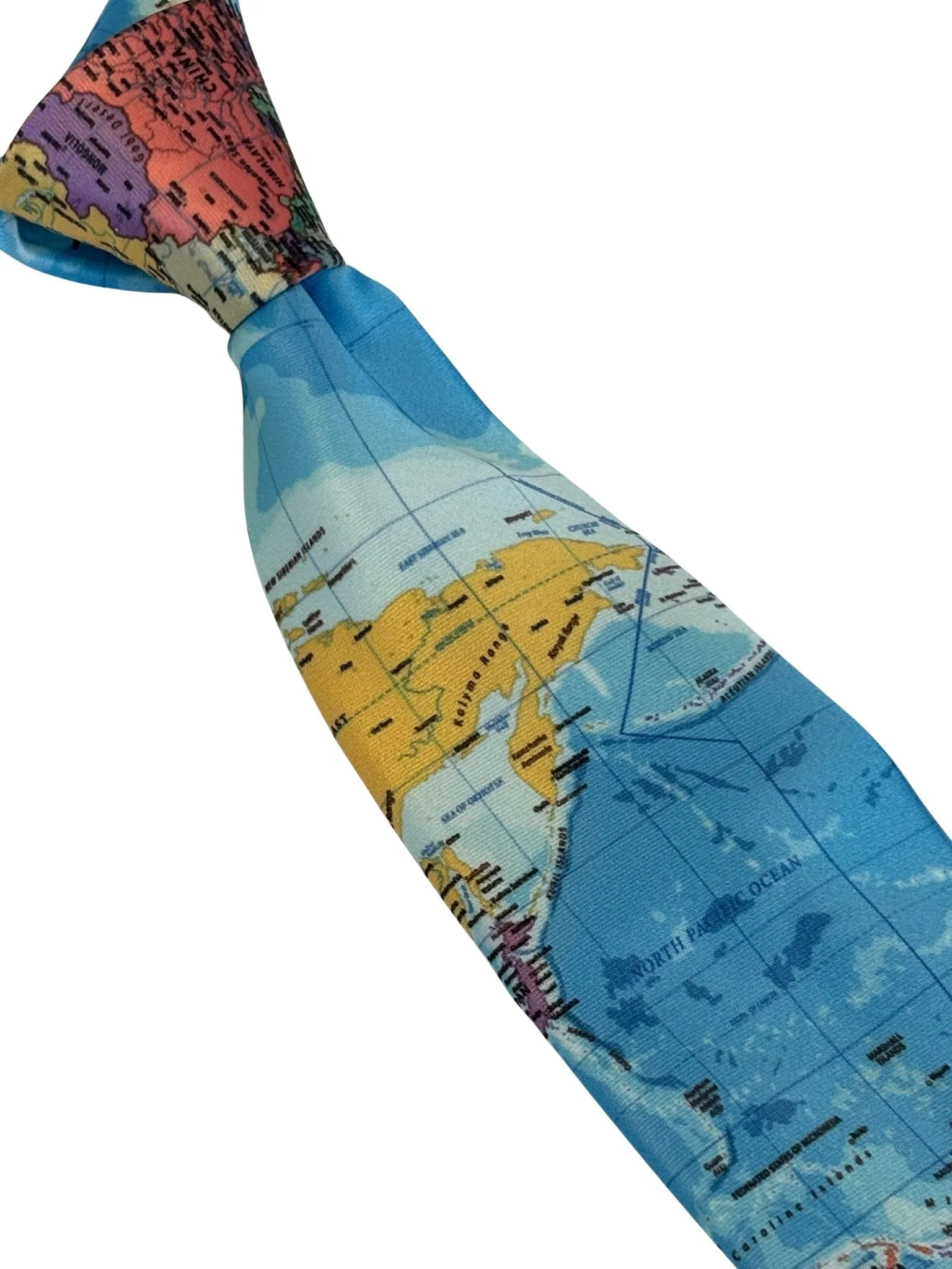 global world map design tie - Image 6