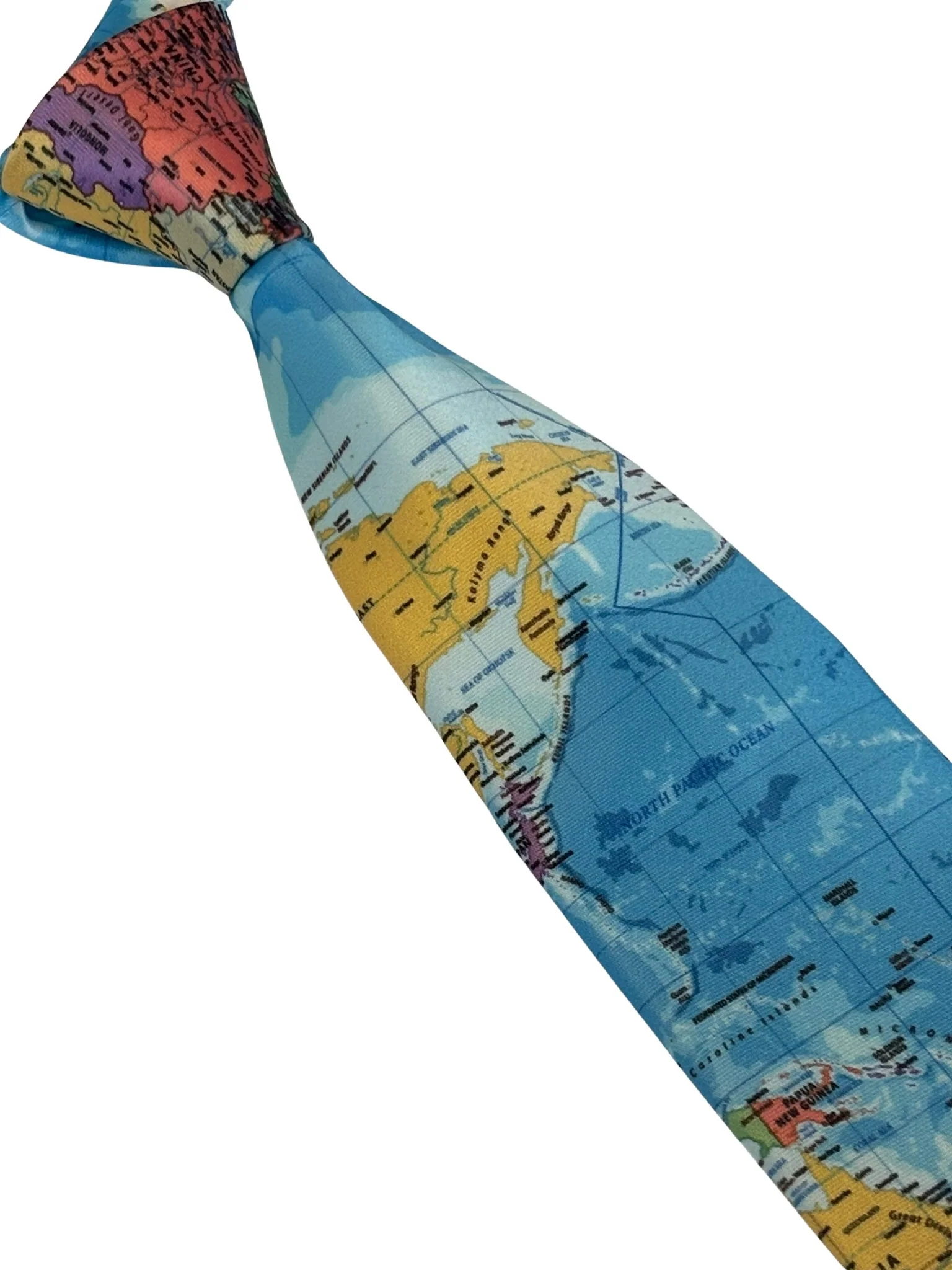 global world map design tie - Image 7