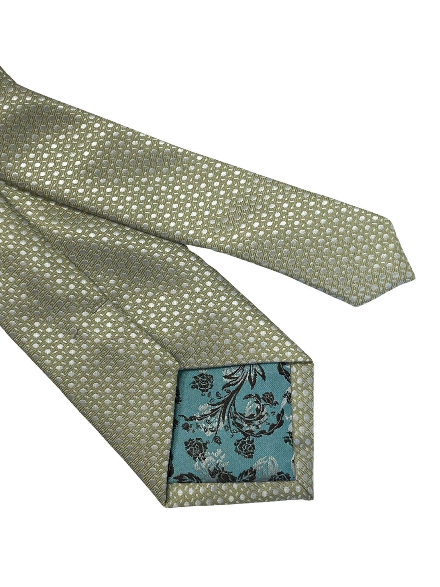 Gold tie with geometric design - Image 5