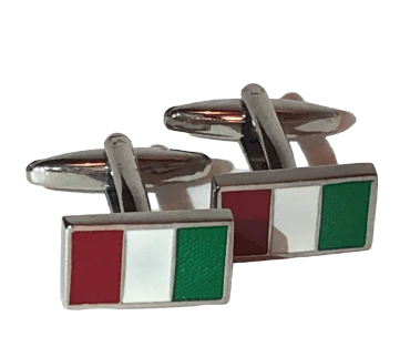 Italy flag design cufflinks