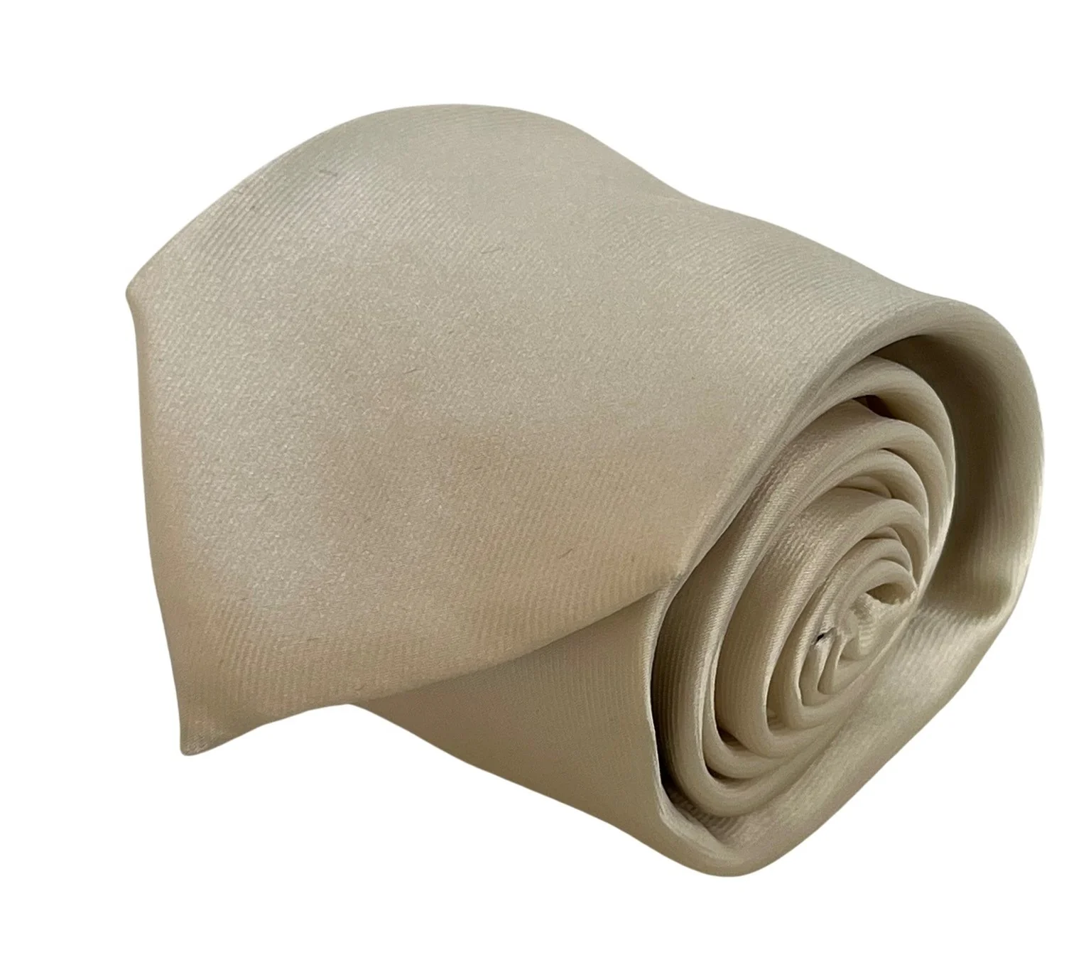 Ivory cream silky classic tie - Image 2