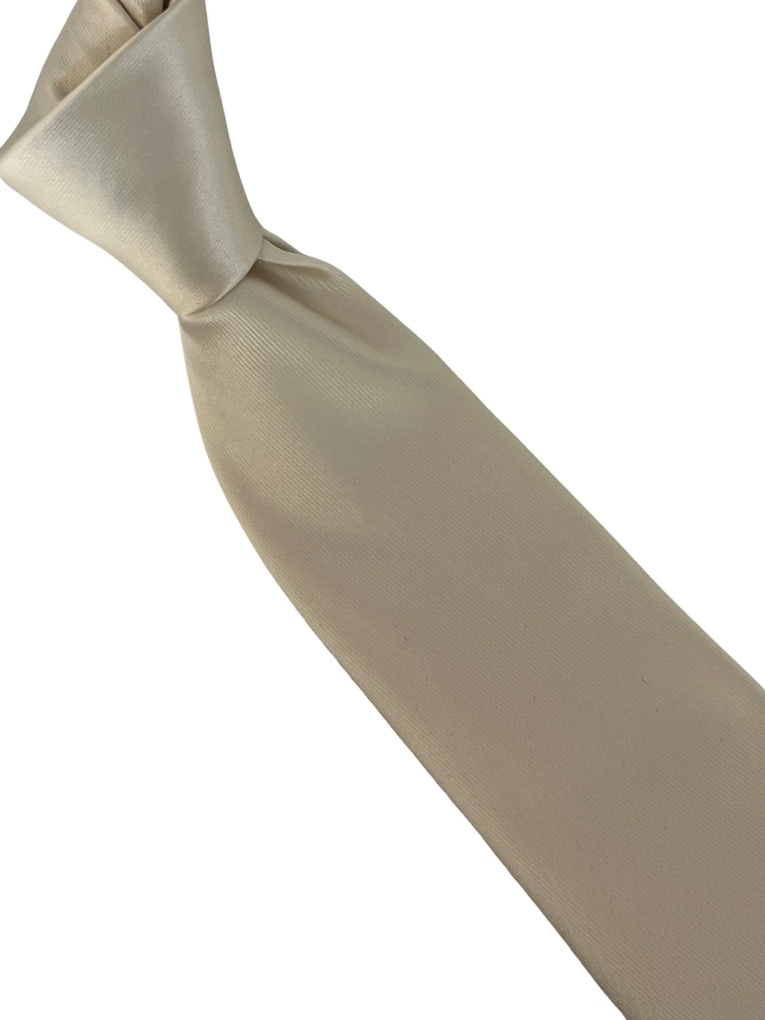 Ivory cream silky classic tie - Image 6