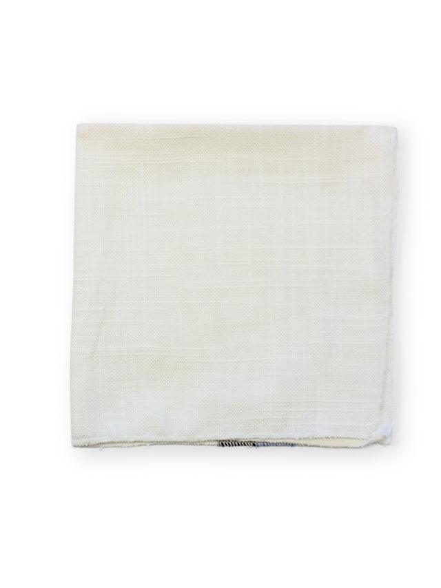 Ivory Linen Pocket Square