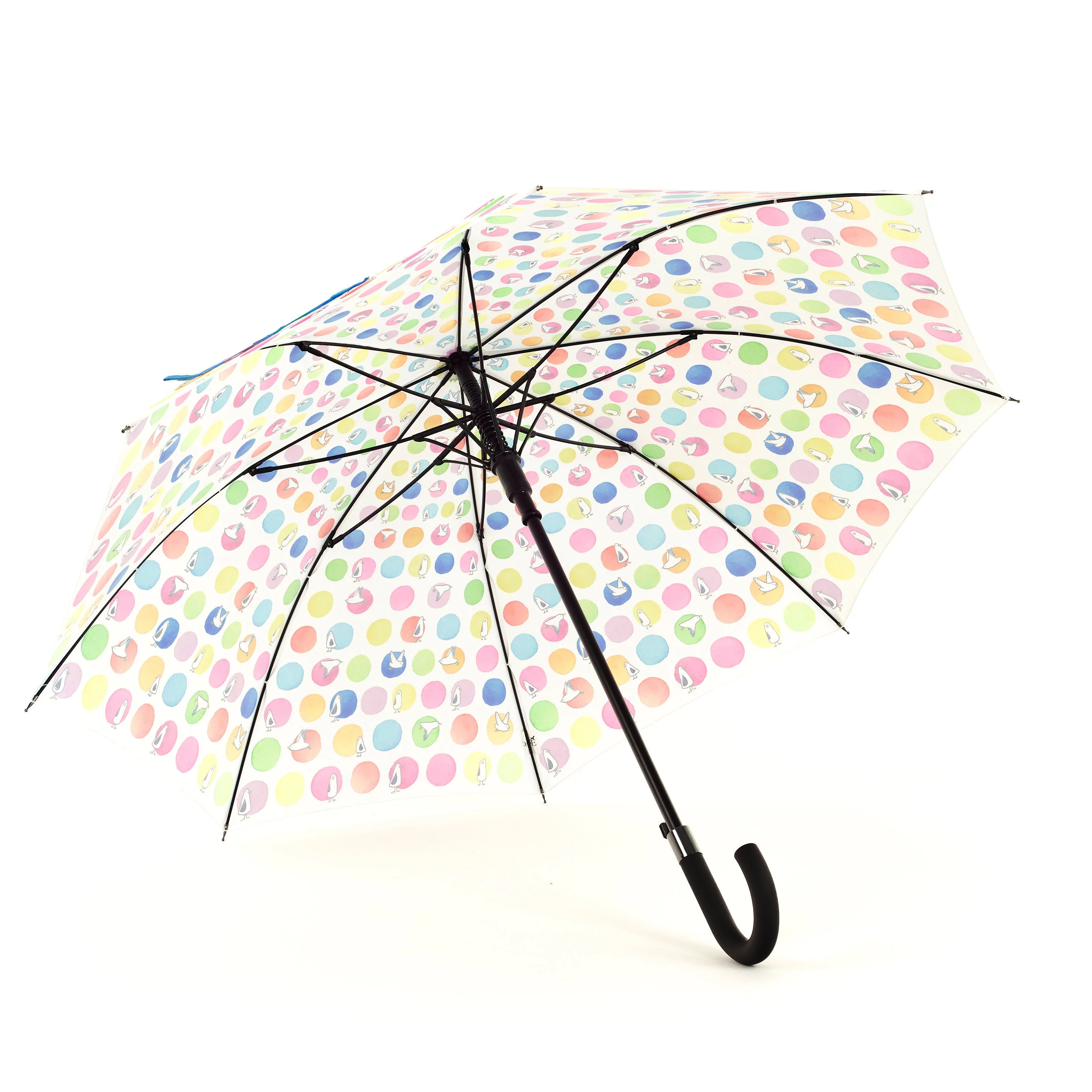 Laura Wall Dots Design Stick Umbrella - Image 3