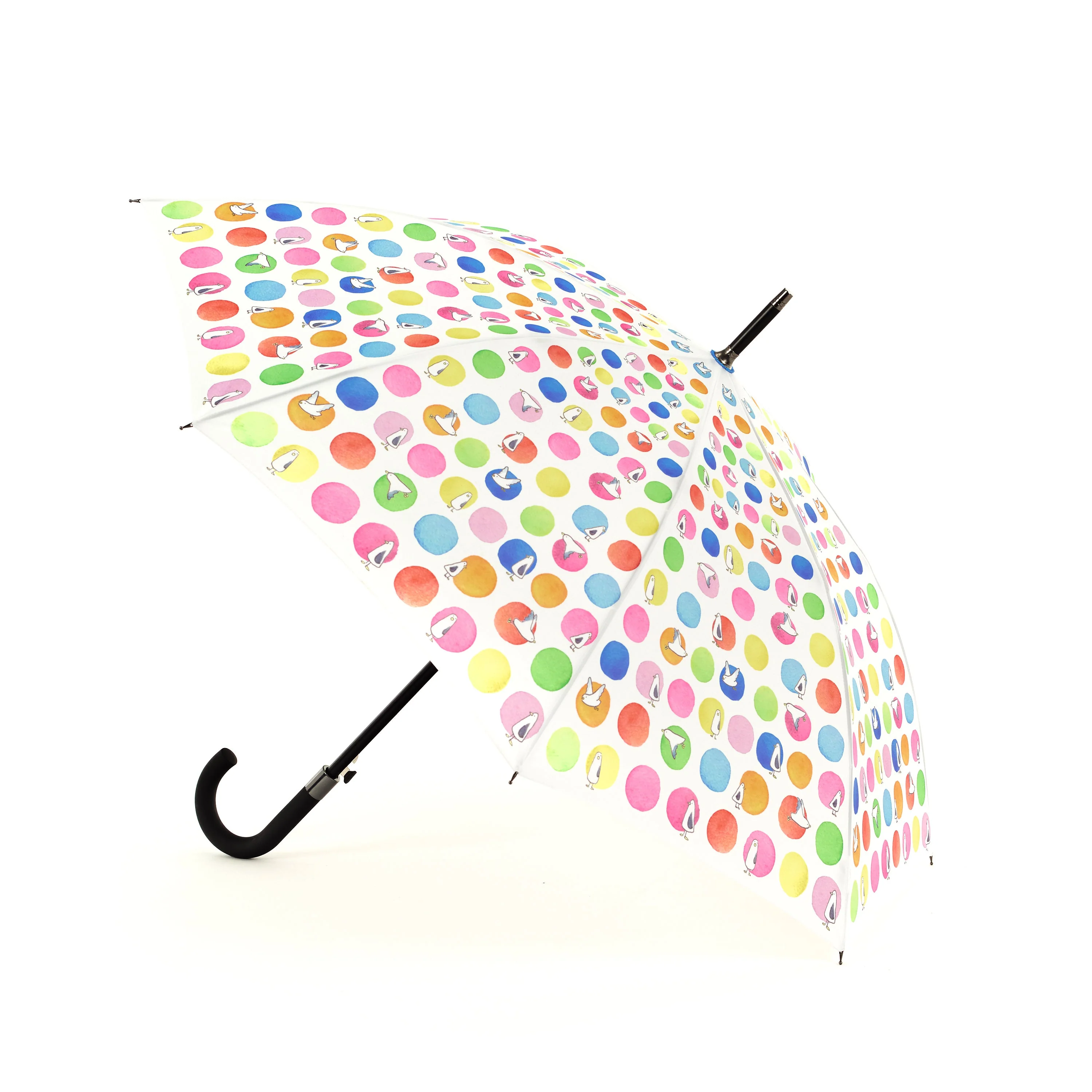 Laura Wall Dots Design Stick Umbrella - Image 5
