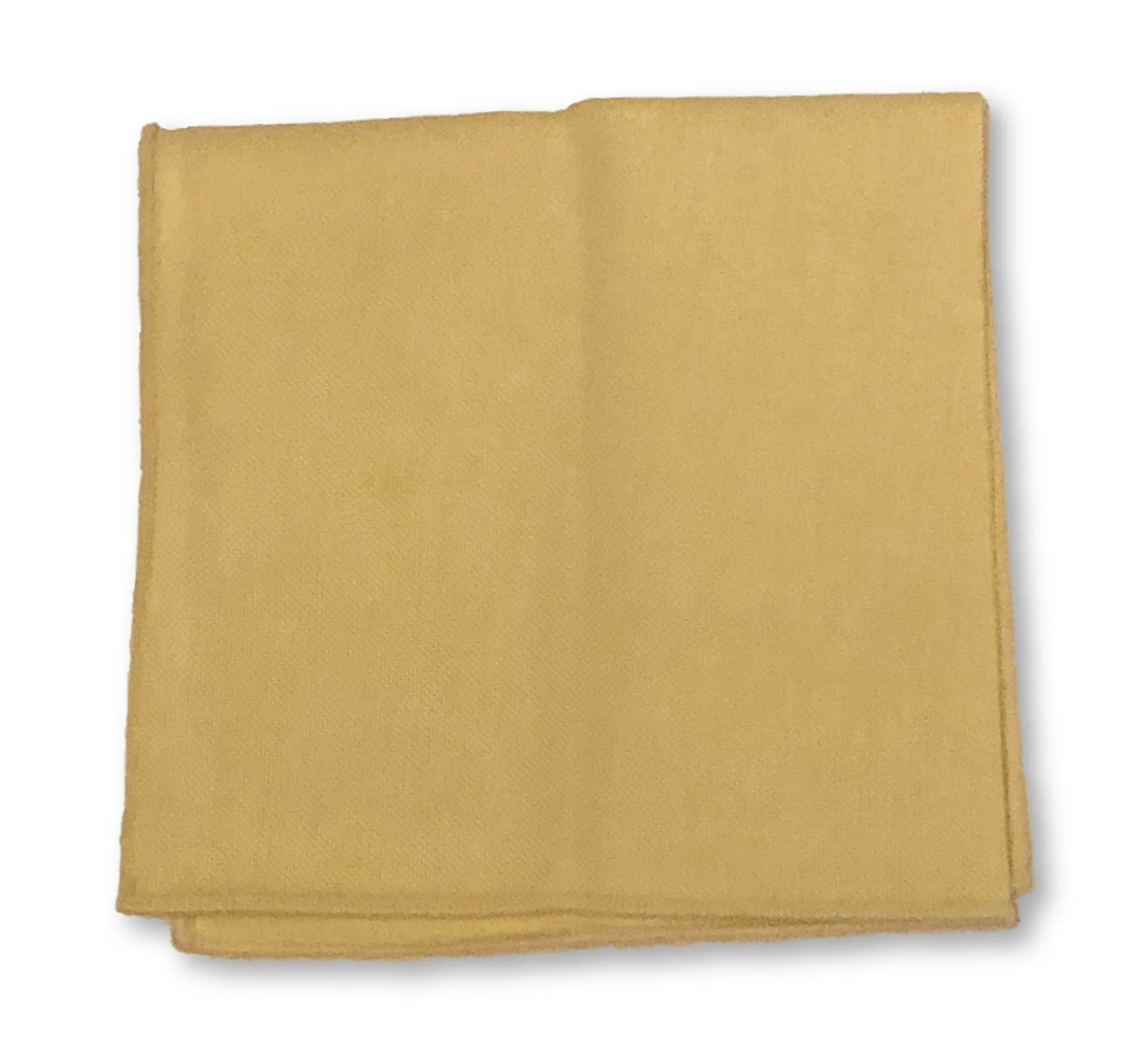 lemon yellow cotton pocket square - Image 3