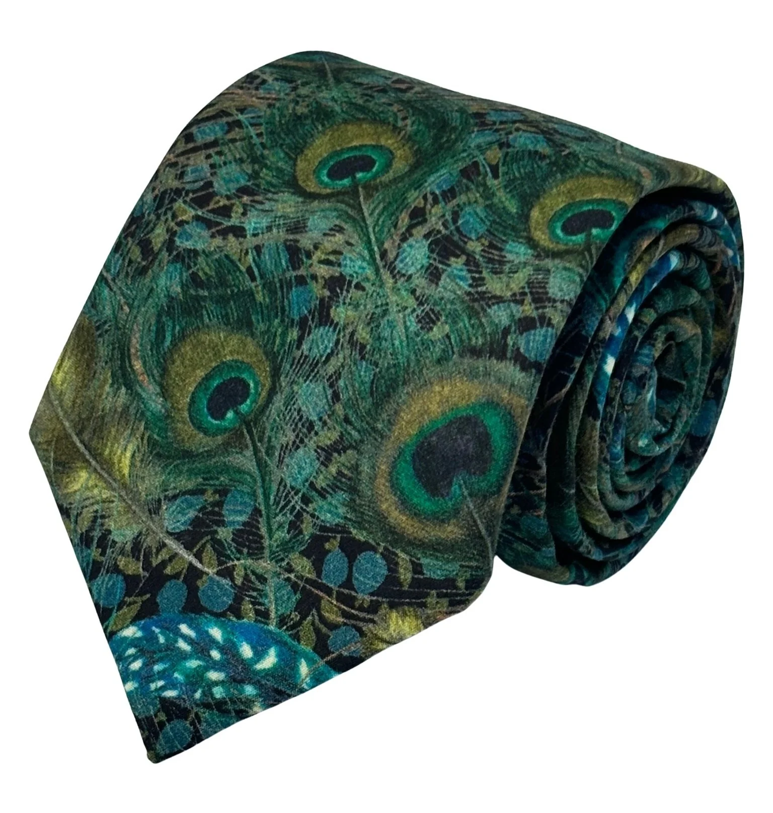 Liberty style peacock feather design tie - Image 2