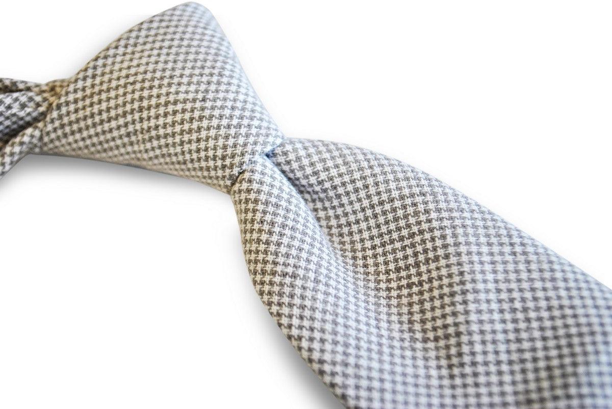 light grey dogtooth skinny tie - Image 2