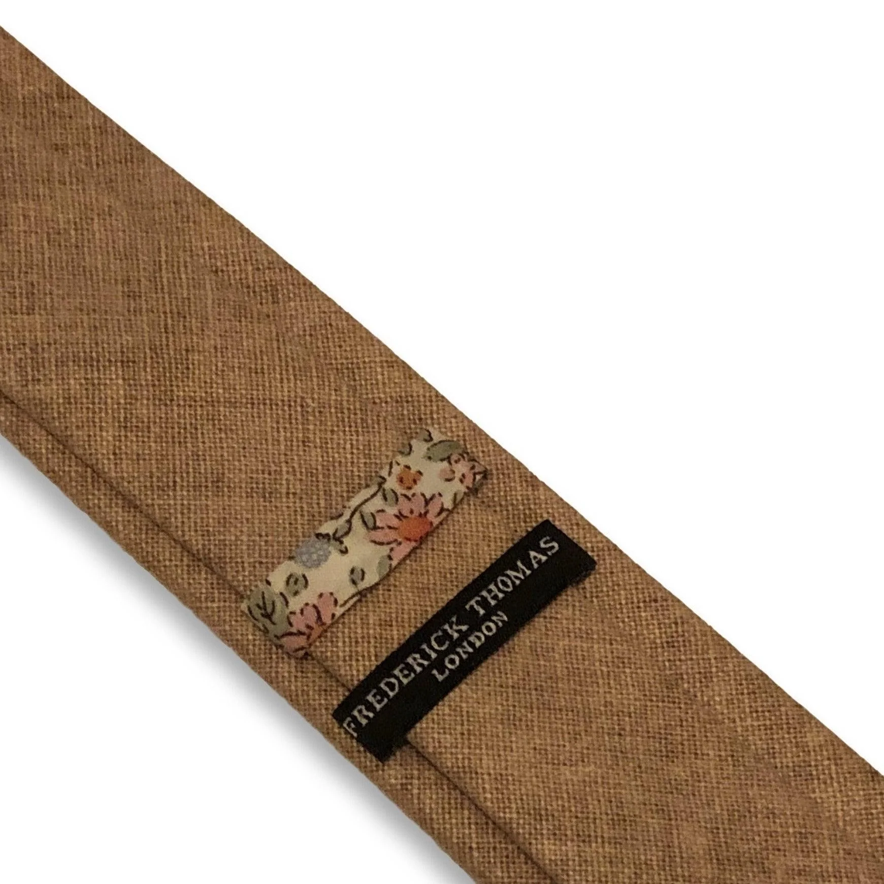 light sandy beige linen tie - Image 2
