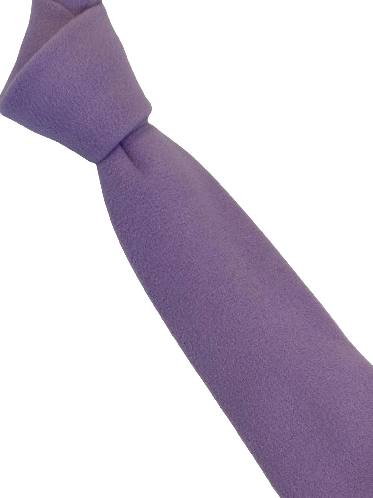 lilac purple slim wool tie - Image 3