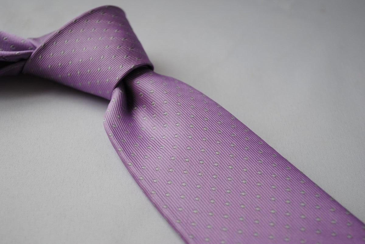 lilac with grey pin spots tie - Image 4