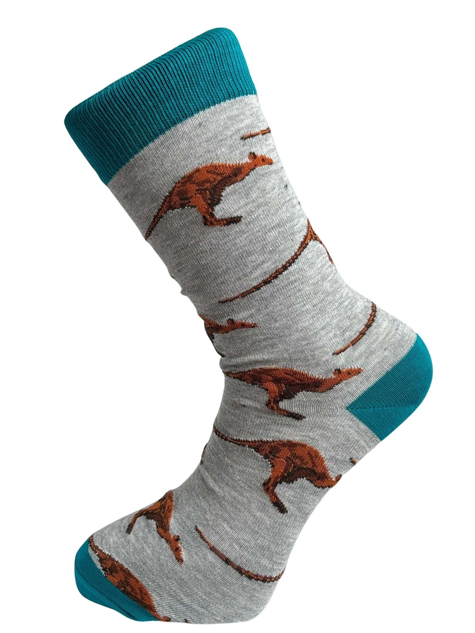 mens 100% cotton socks with kangaroo wallaby design