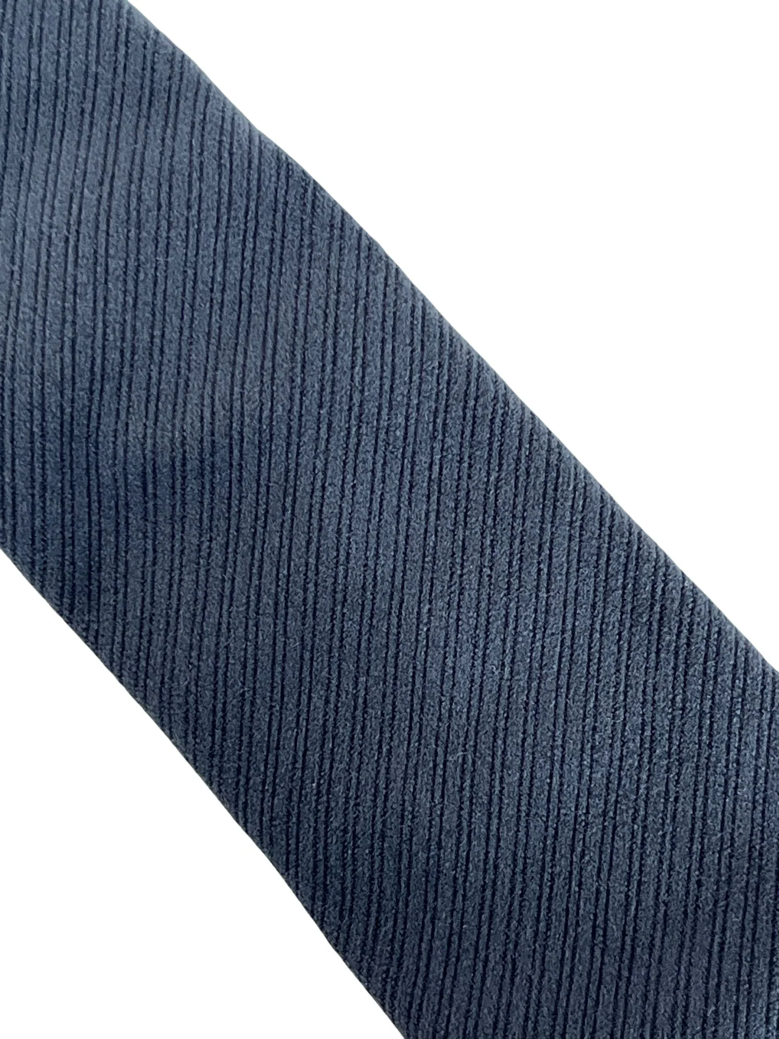 midnight grey dark indigo ink blue velvet feel tie - Image 2
