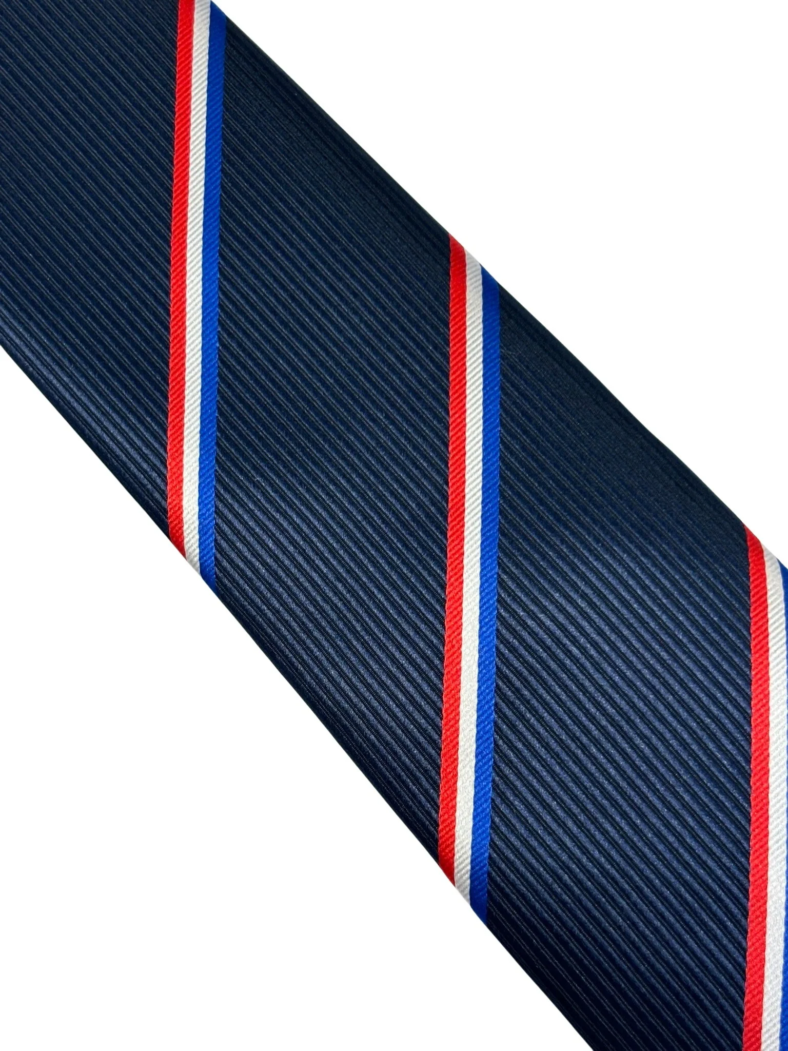 navy dark blue tie with Netherlands flag design - Image 3
