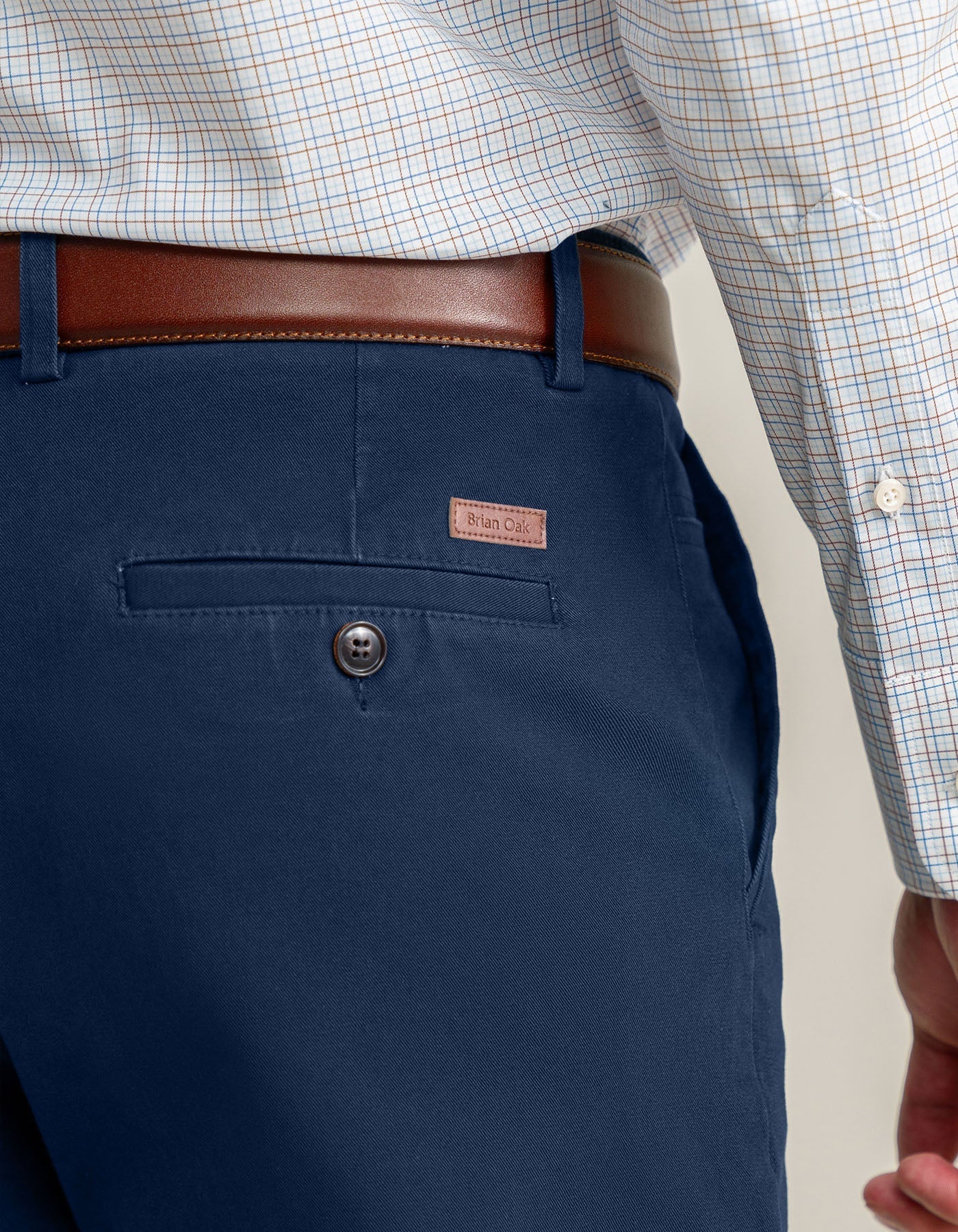 Navy Performance Chino Trouser - Image 2