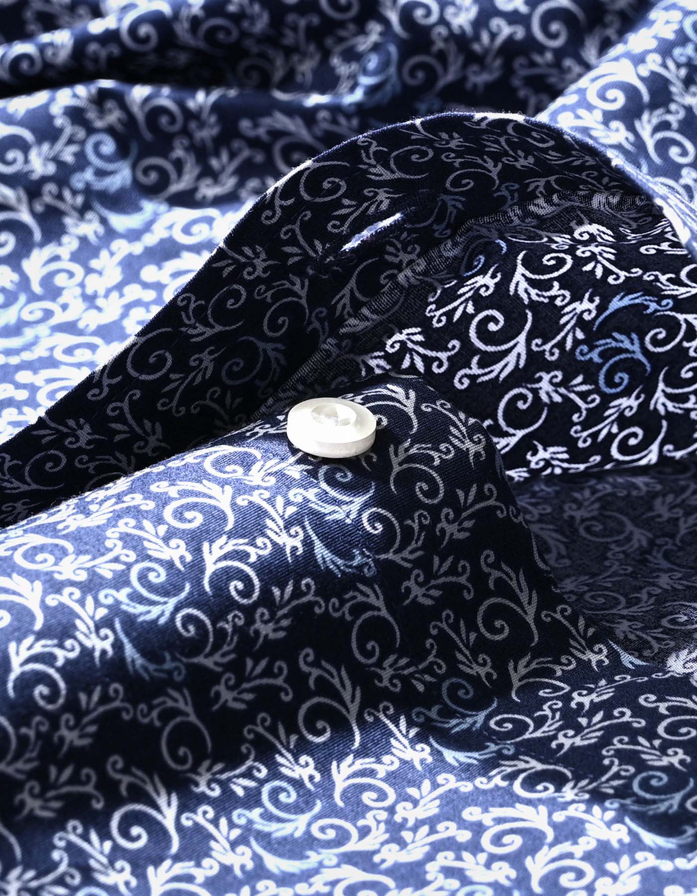 Navy Swirl Print Shirt - Image 6