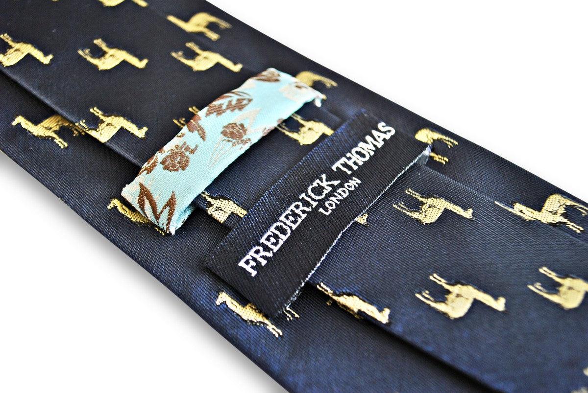 navy tie with llama design - Image 5