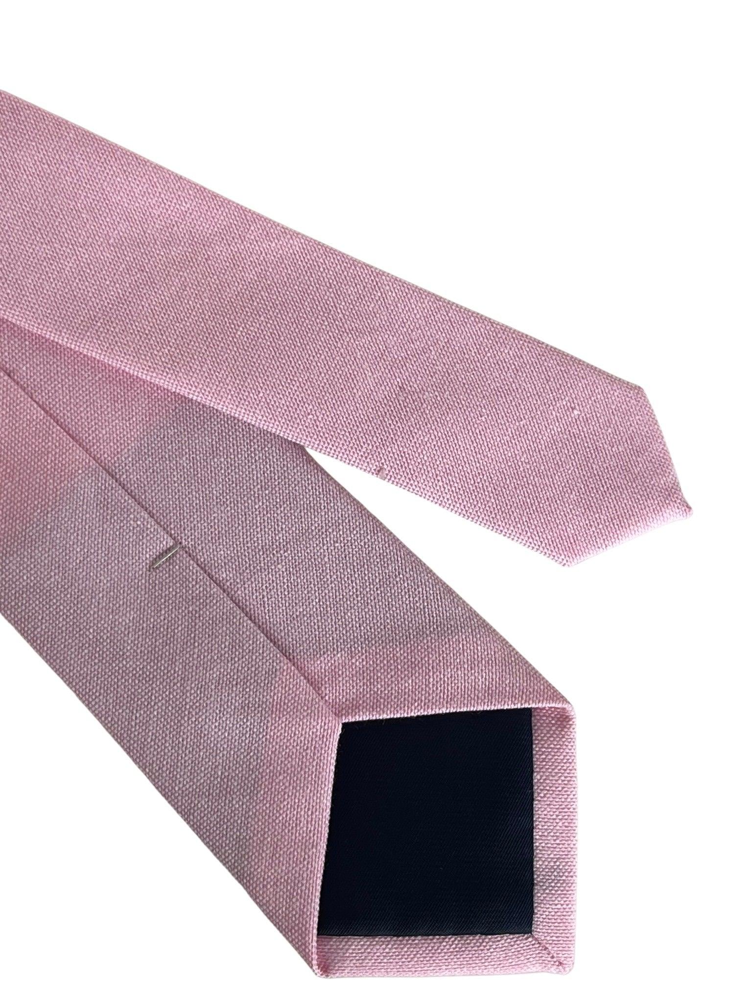 pale light baby pink cotton tie - Image 4