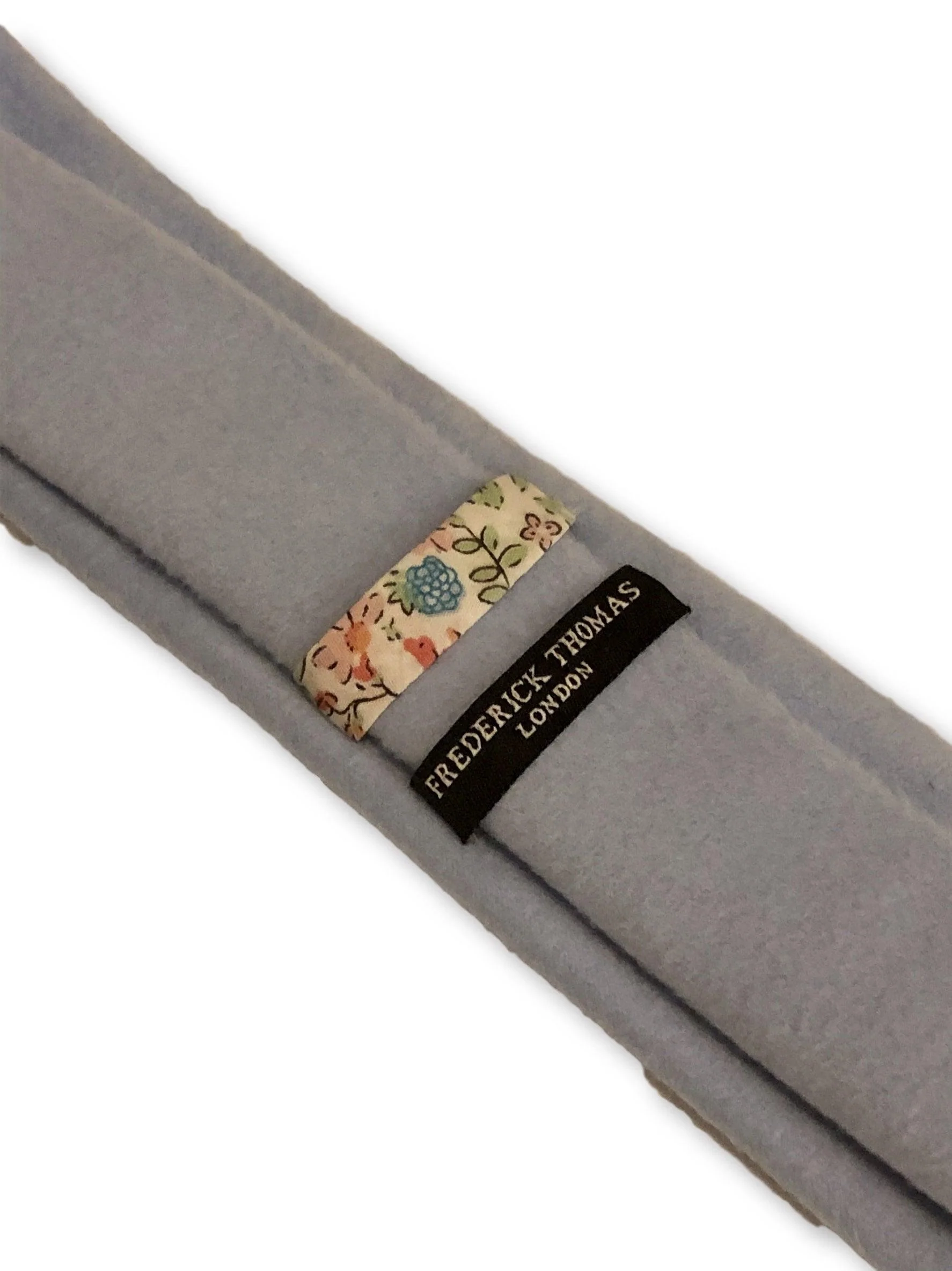 pale light cornflower blue slim wool tie - Image 4