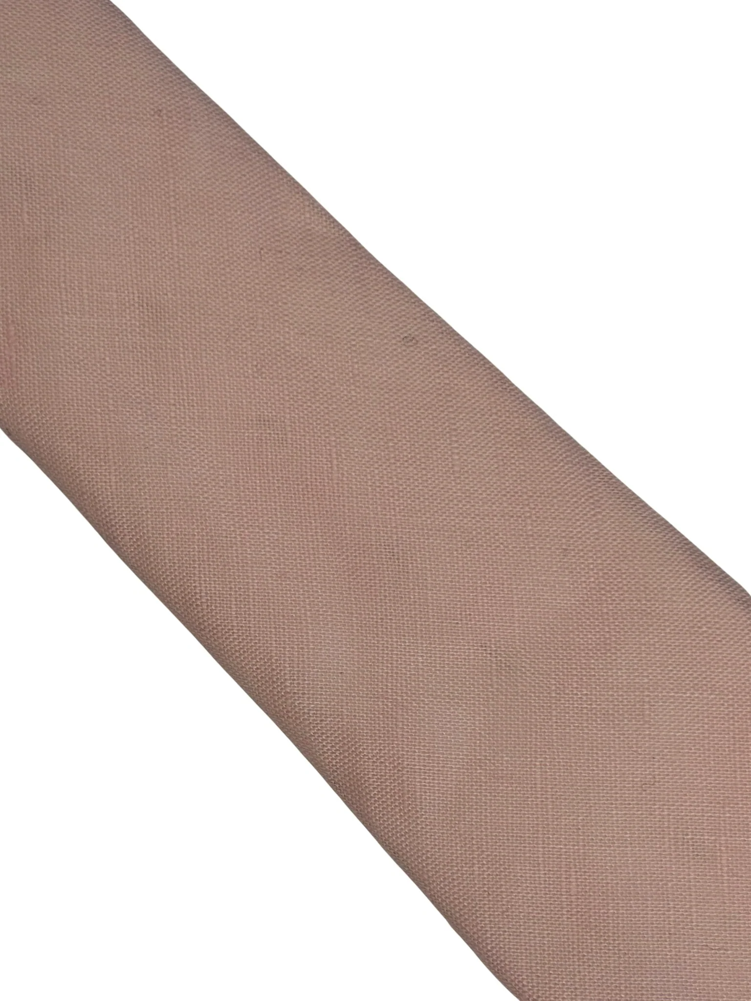 pale pink light baby ballerina blush plain linen tie - Image 3