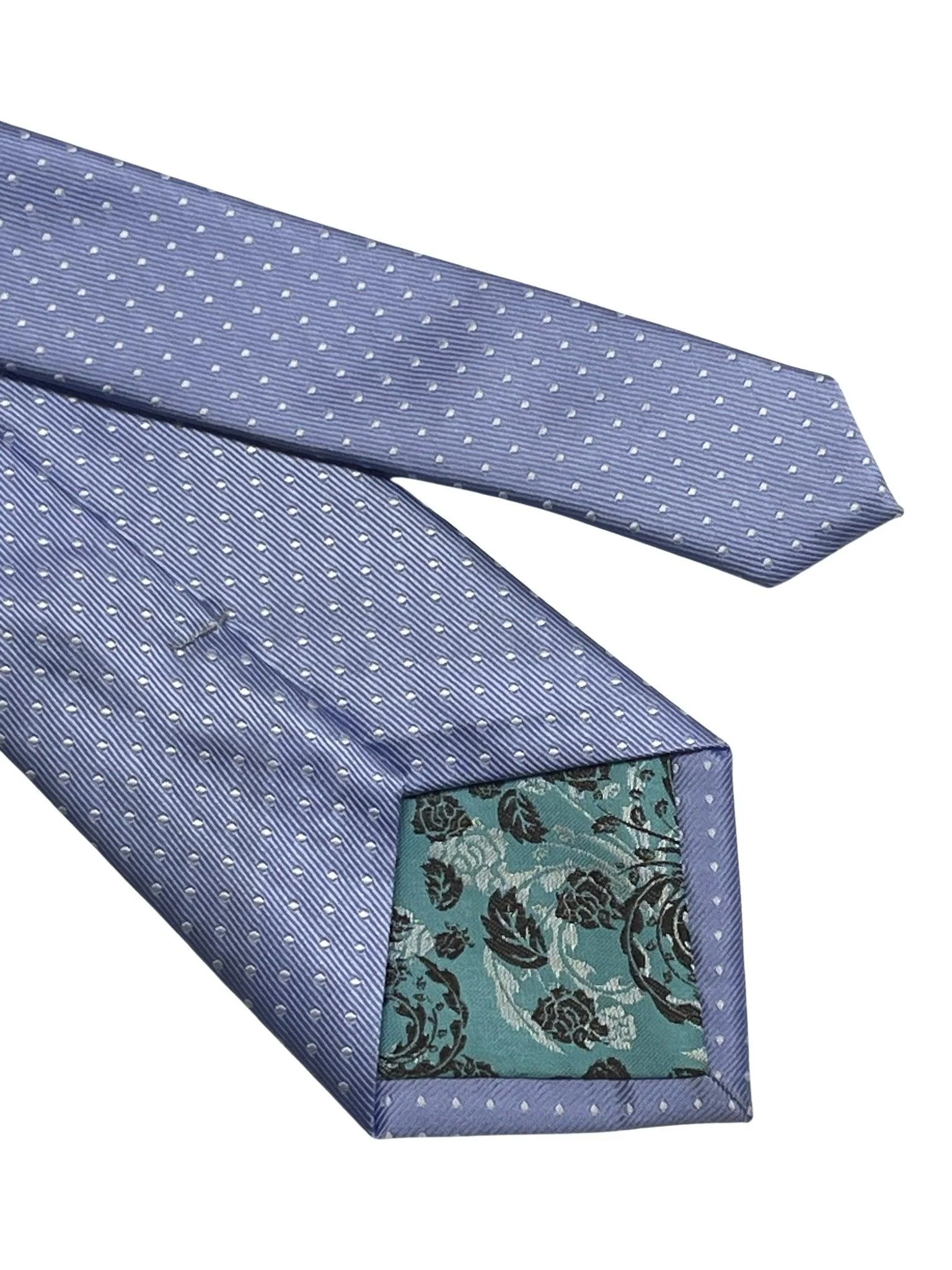 Pale purple, lilac, blue tie with white pin spots - Image 4
