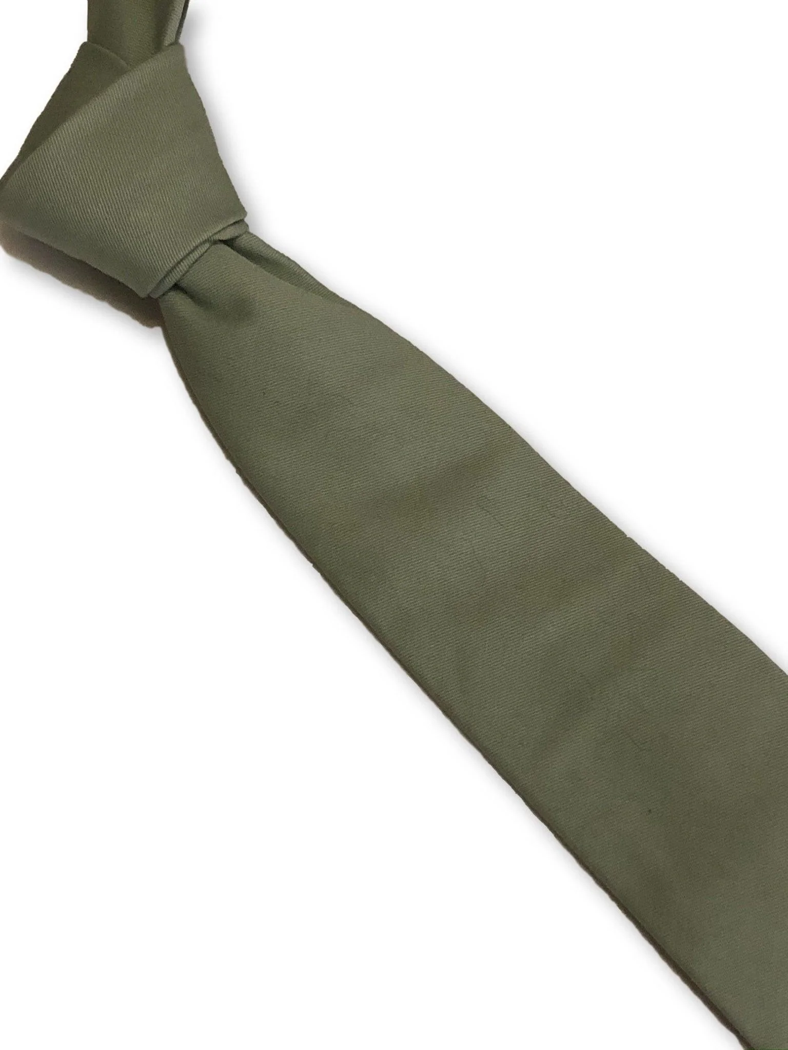 pale sage mint green linen tie - Image 3