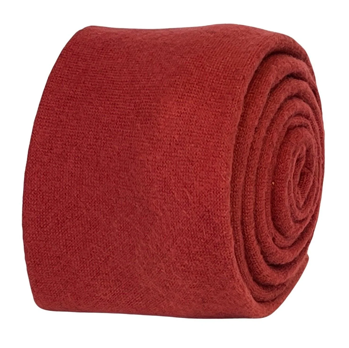 plain red wool  tie