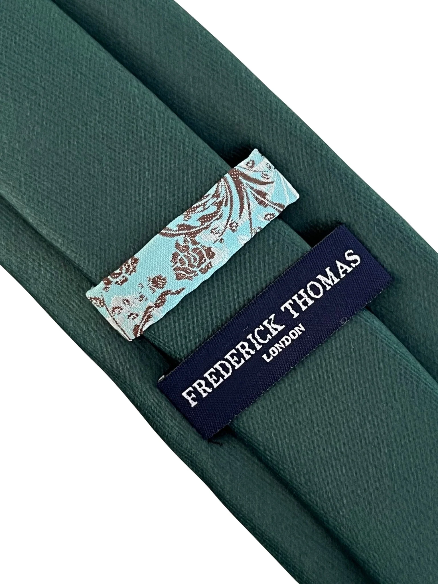 Racing, forest, dark, emerald green  classic tie - Image 4